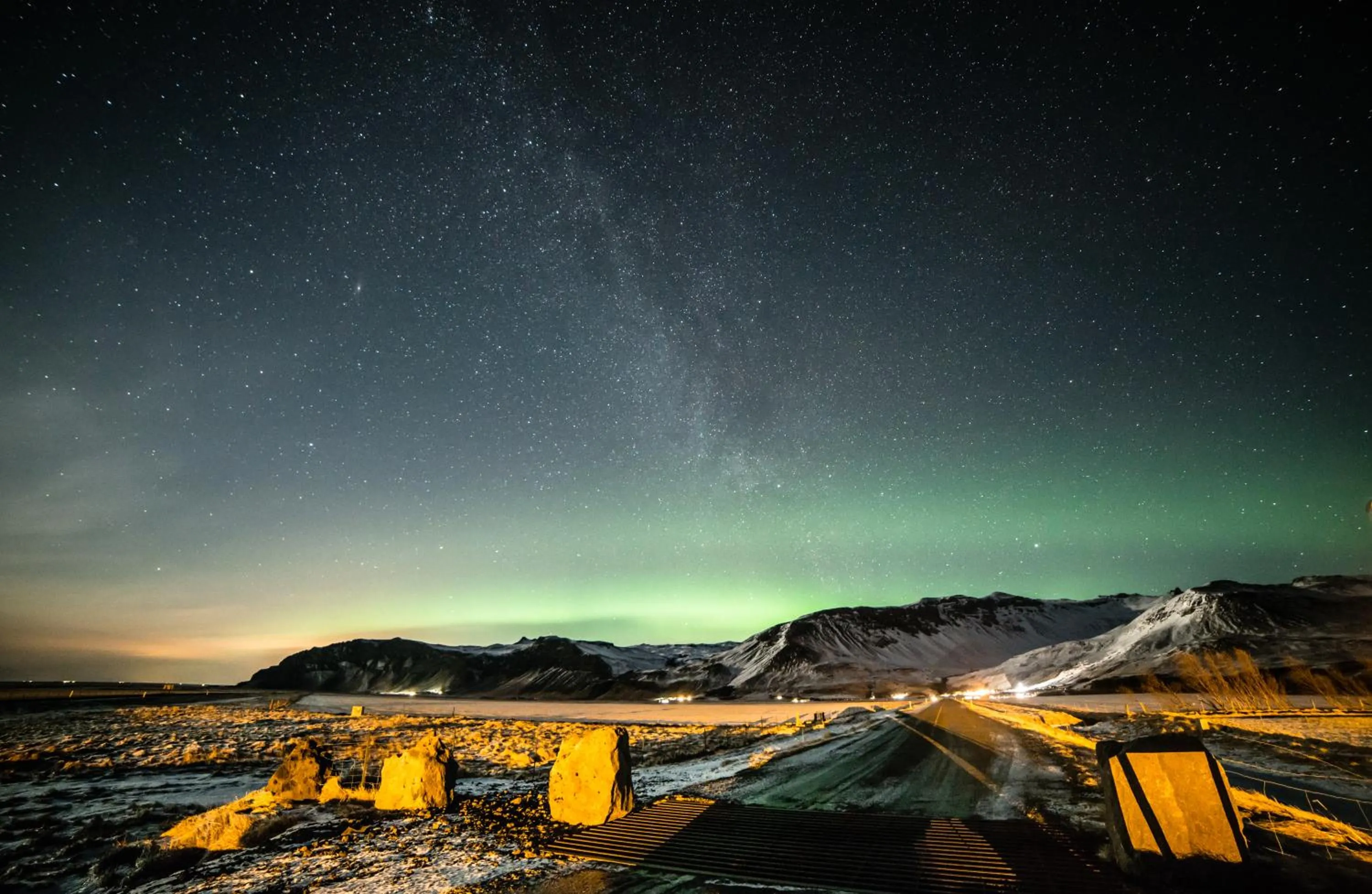 Natural landscape in Skogar Hostel