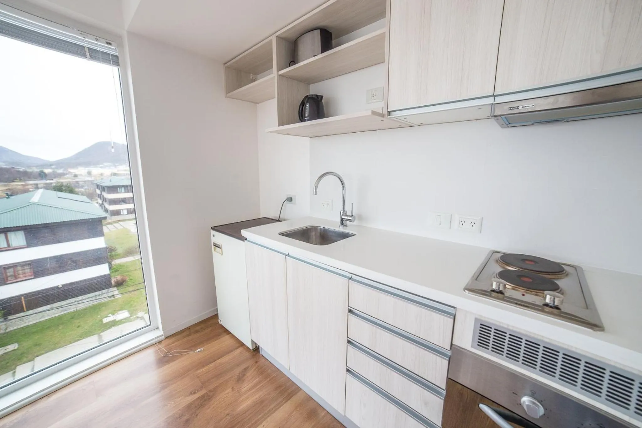 Kitchen or kitchenette in Pacifico Apartamentos
