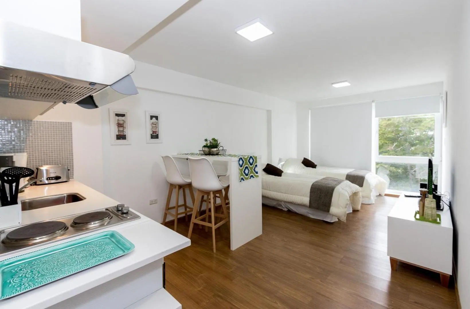 Bed in Pacifico Apartamentos