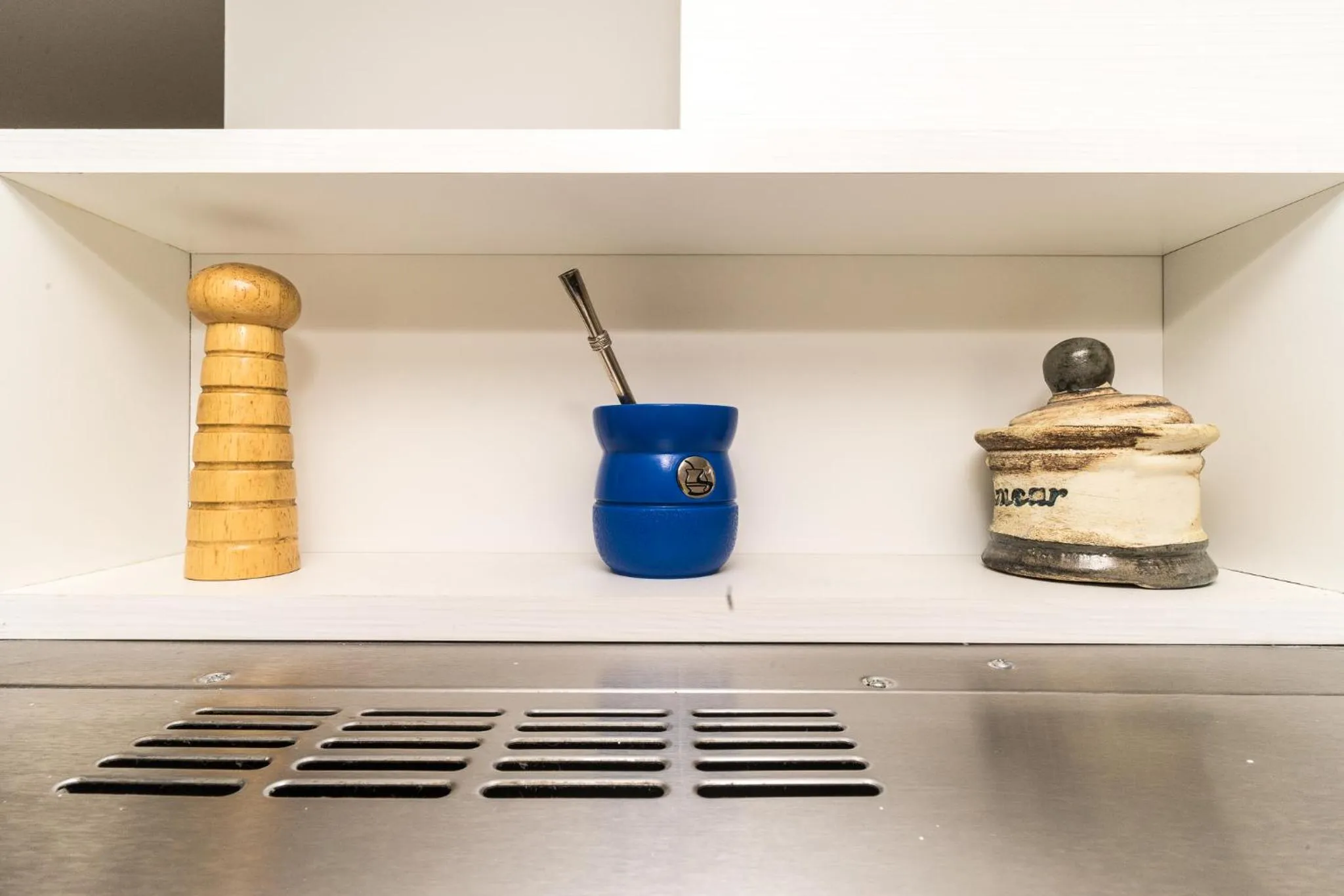 Kitchen or kitchenette in Pacifico Apartamentos