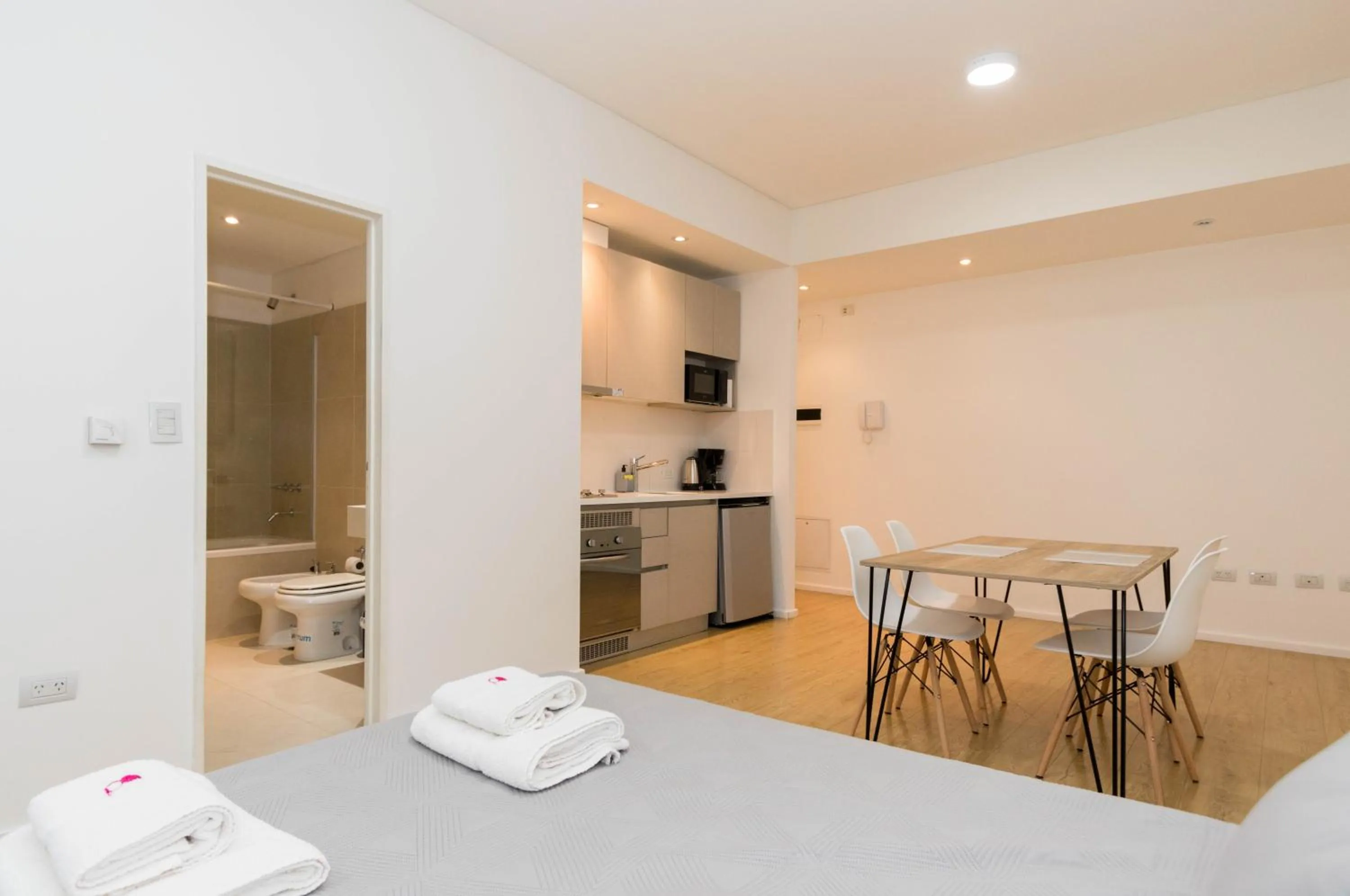 Kitchen or kitchenette in Pacifico Apartamentos