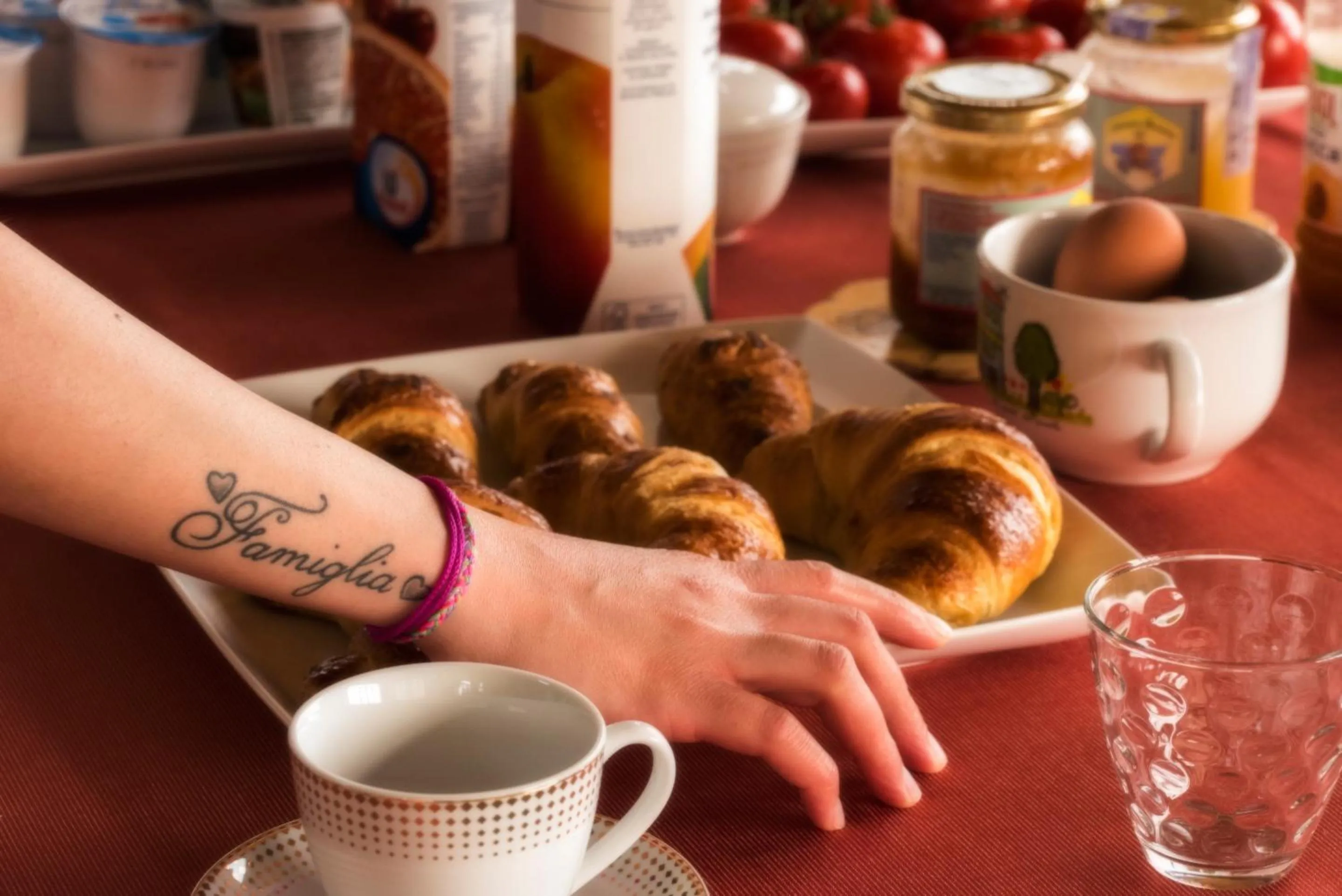 Buffet breakfast in La Casa Rossa Country House