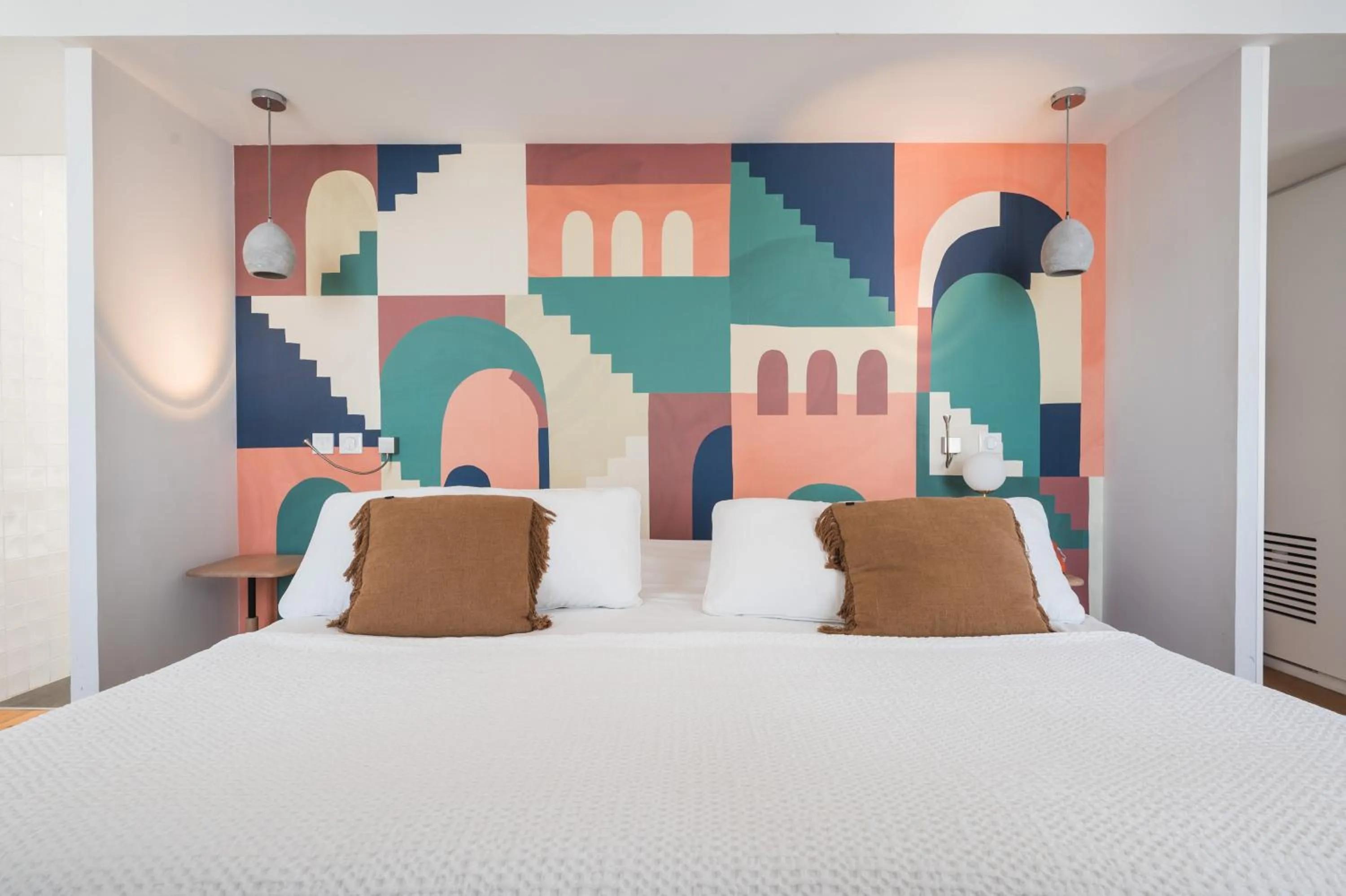 Bed in Hôtel Briketenia