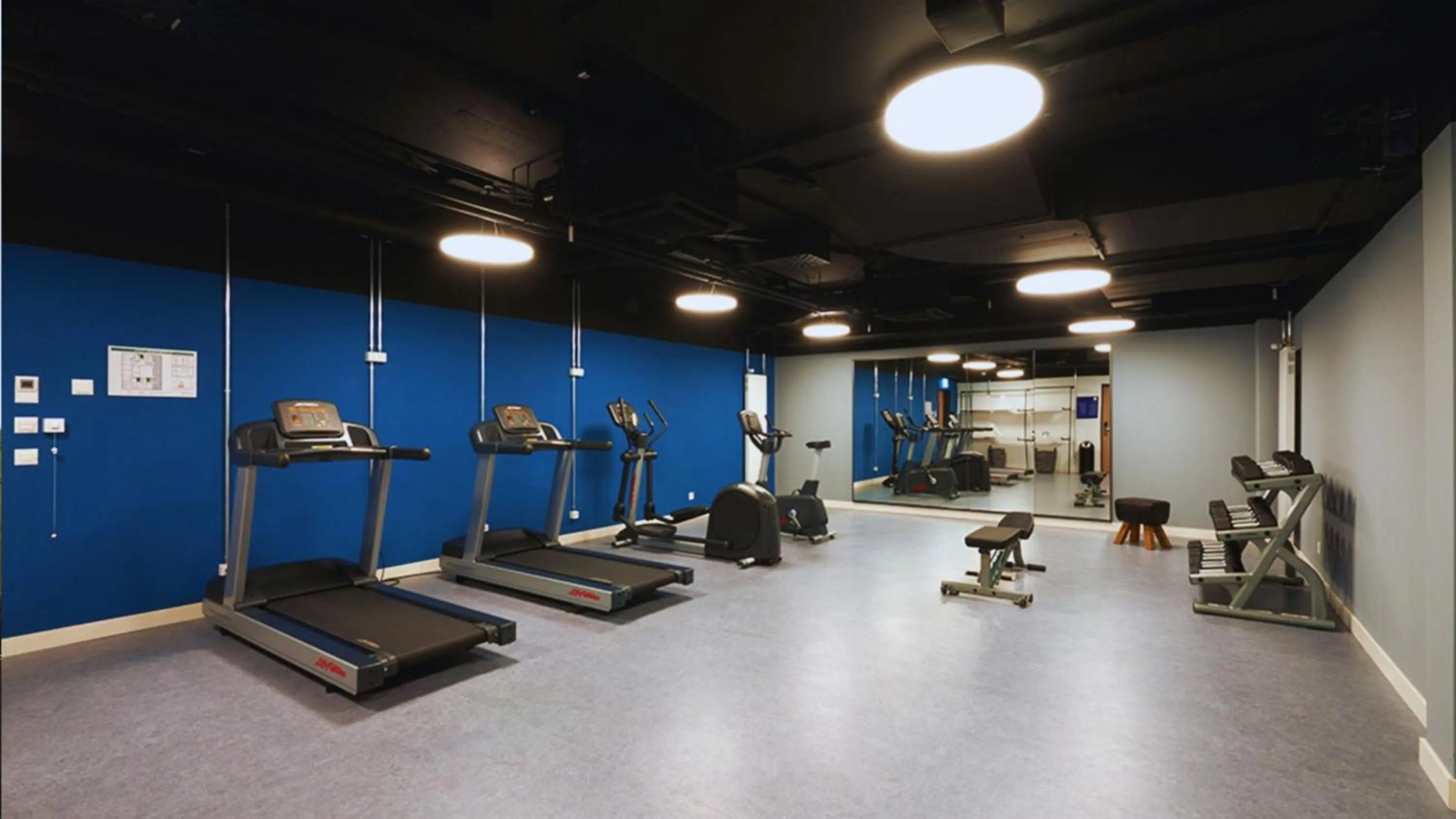 Fitness centre/facilities in Holiday Inn Express & Suites Monheim am Rhein by IHG