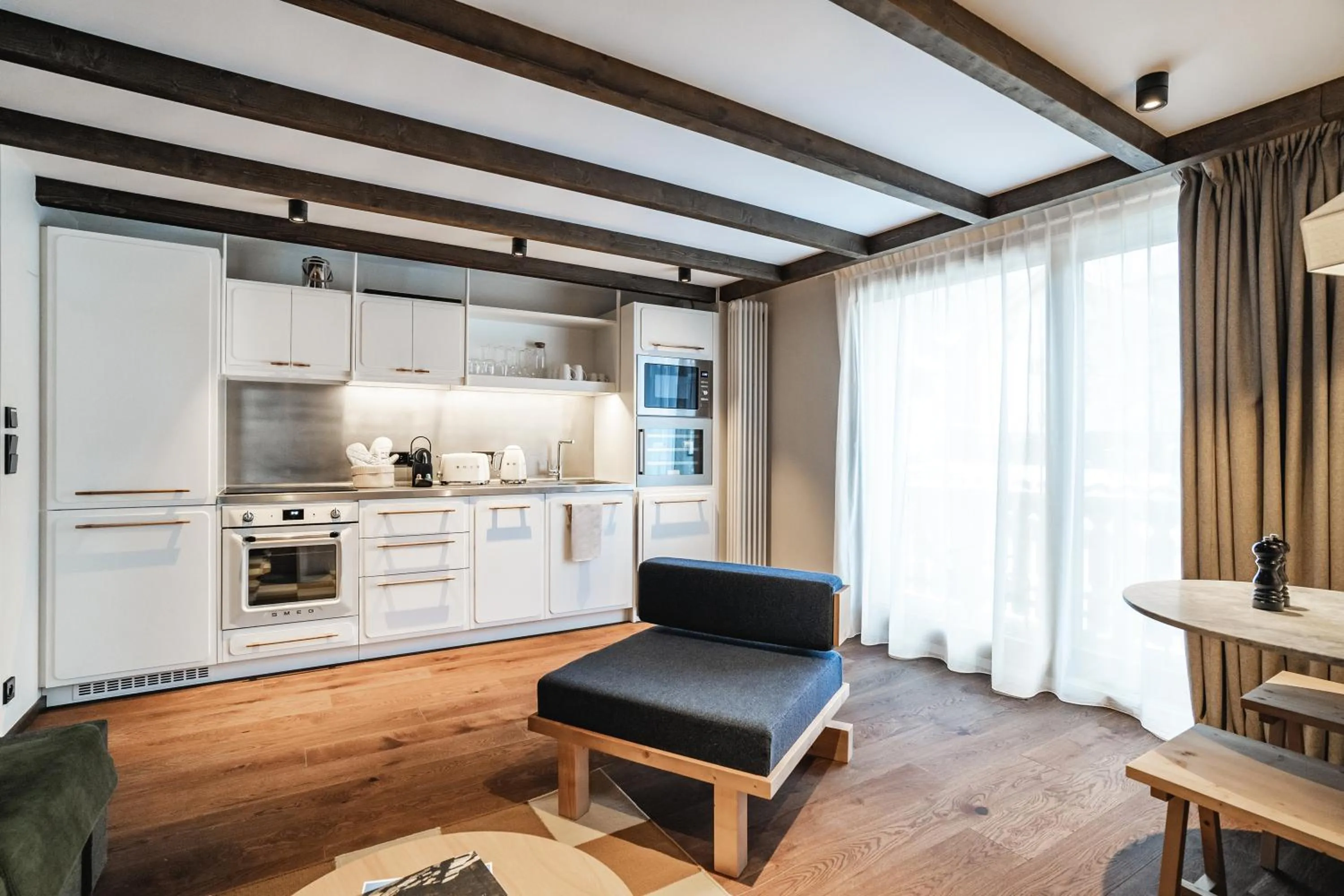 Kitchen or kitchenette in Appartements de l'Héliopic