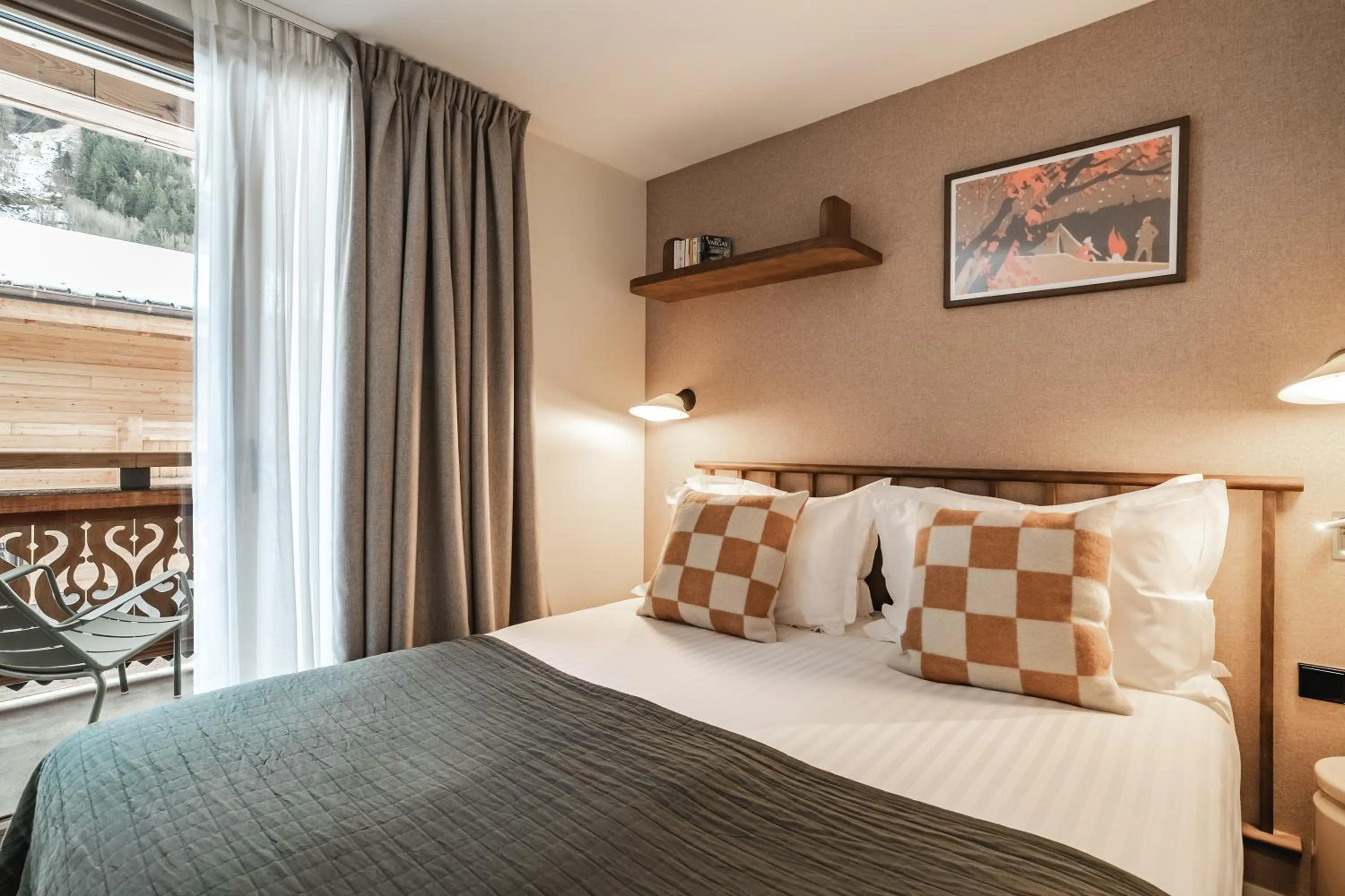 Bed in Appartements de l'Héliopic