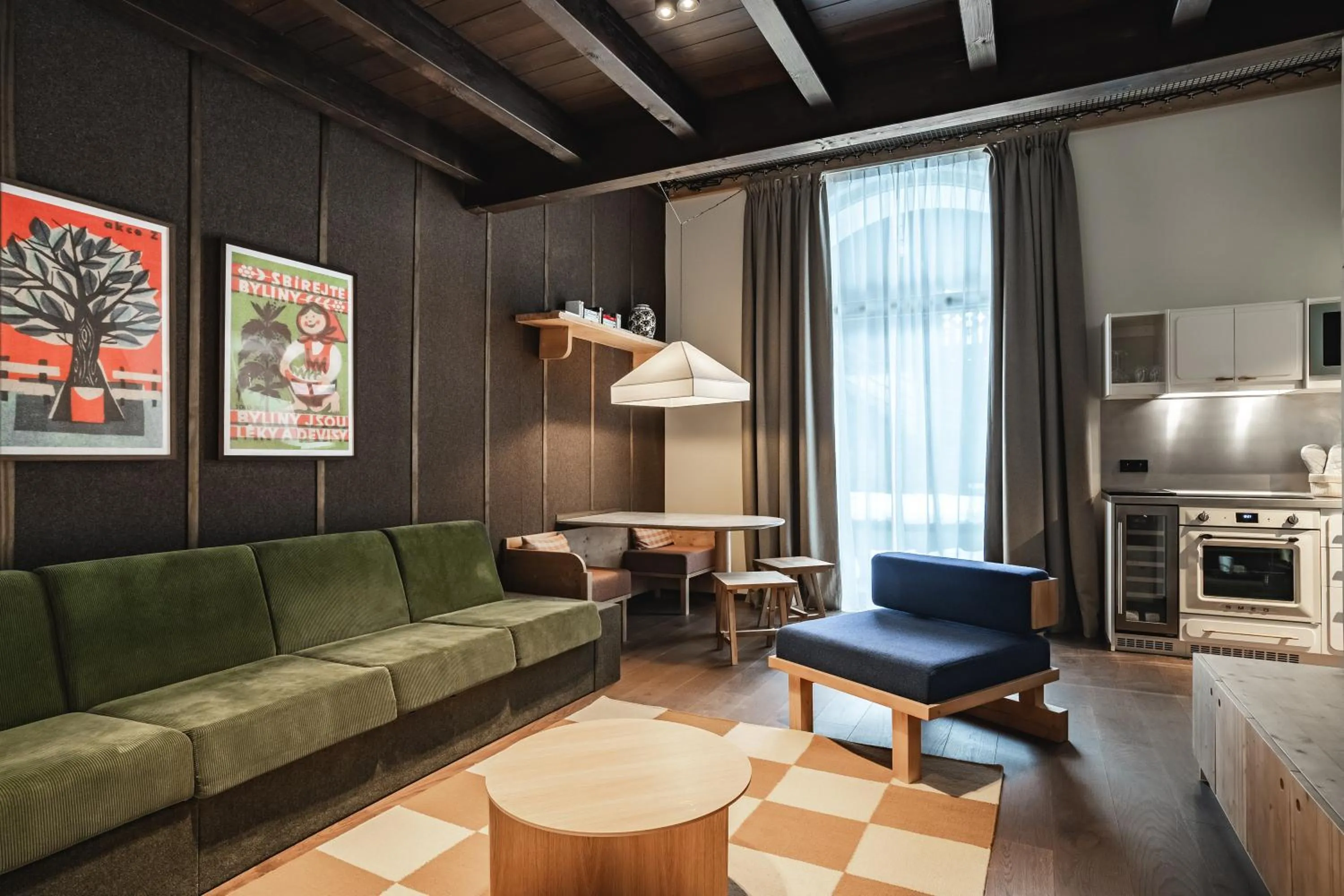 Kitchen or kitchenette in Appartements de l'Héliopic