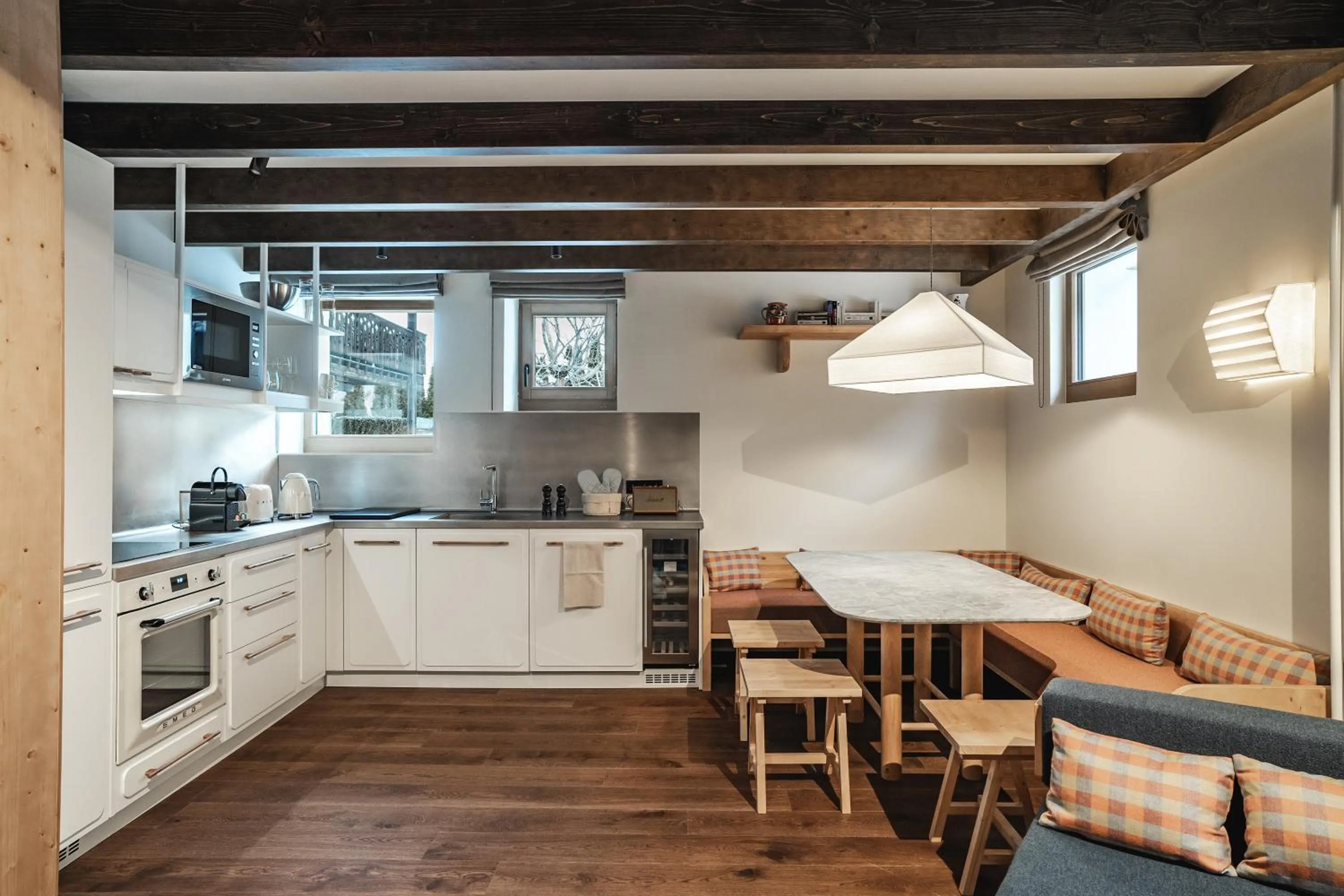 Kitchen or kitchenette in Appartements de l'Héliopic