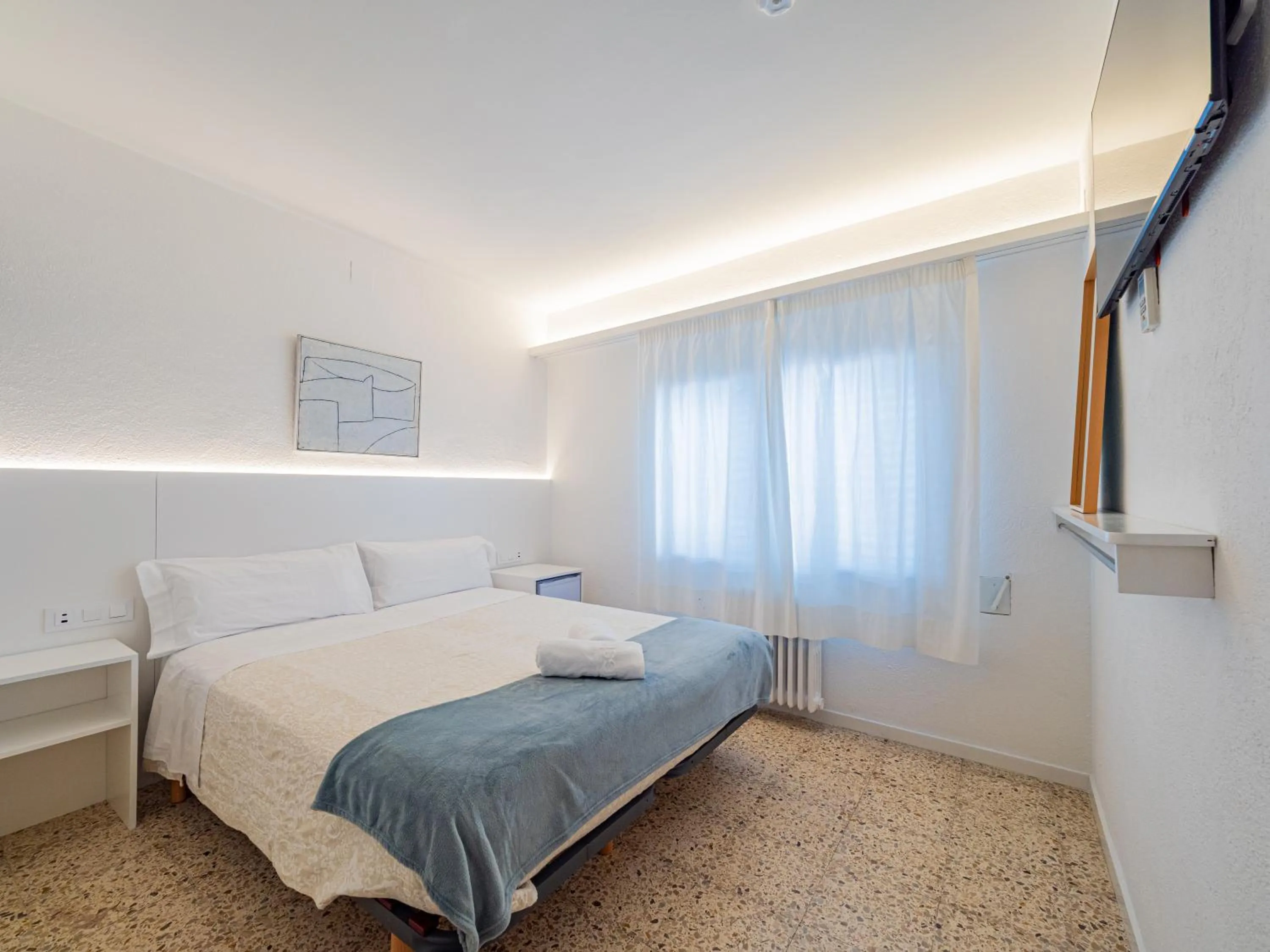 Bed in Hostal Marina Cadaqués