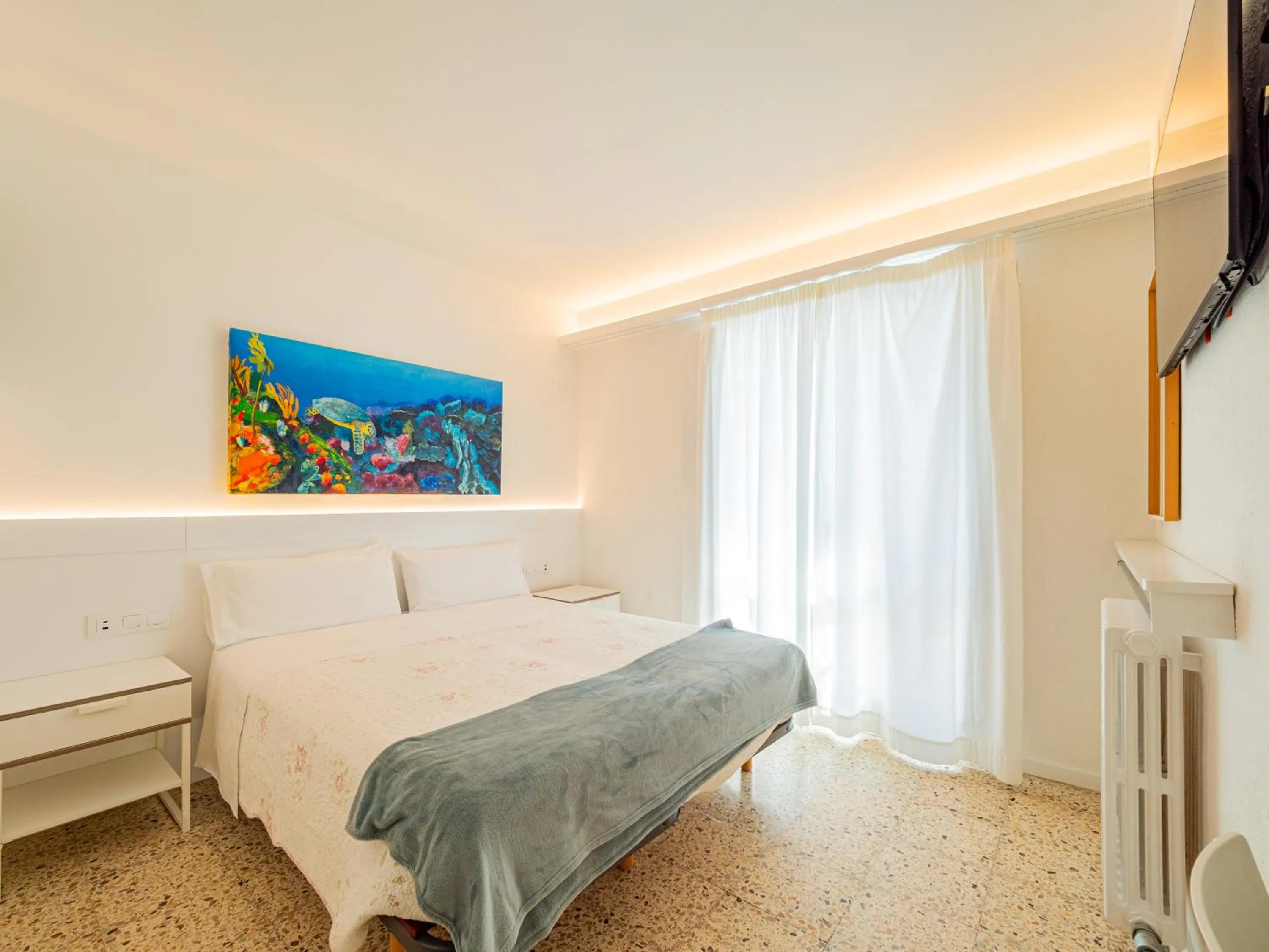 Bed in Hostal Marina Cadaqués