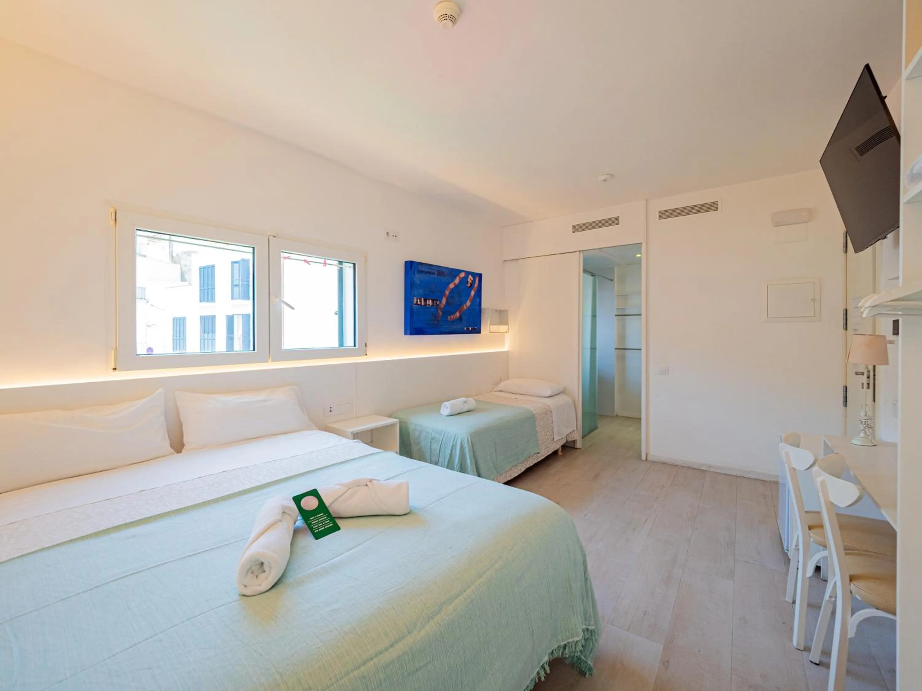 Bed in Hostal Marina Cadaqués