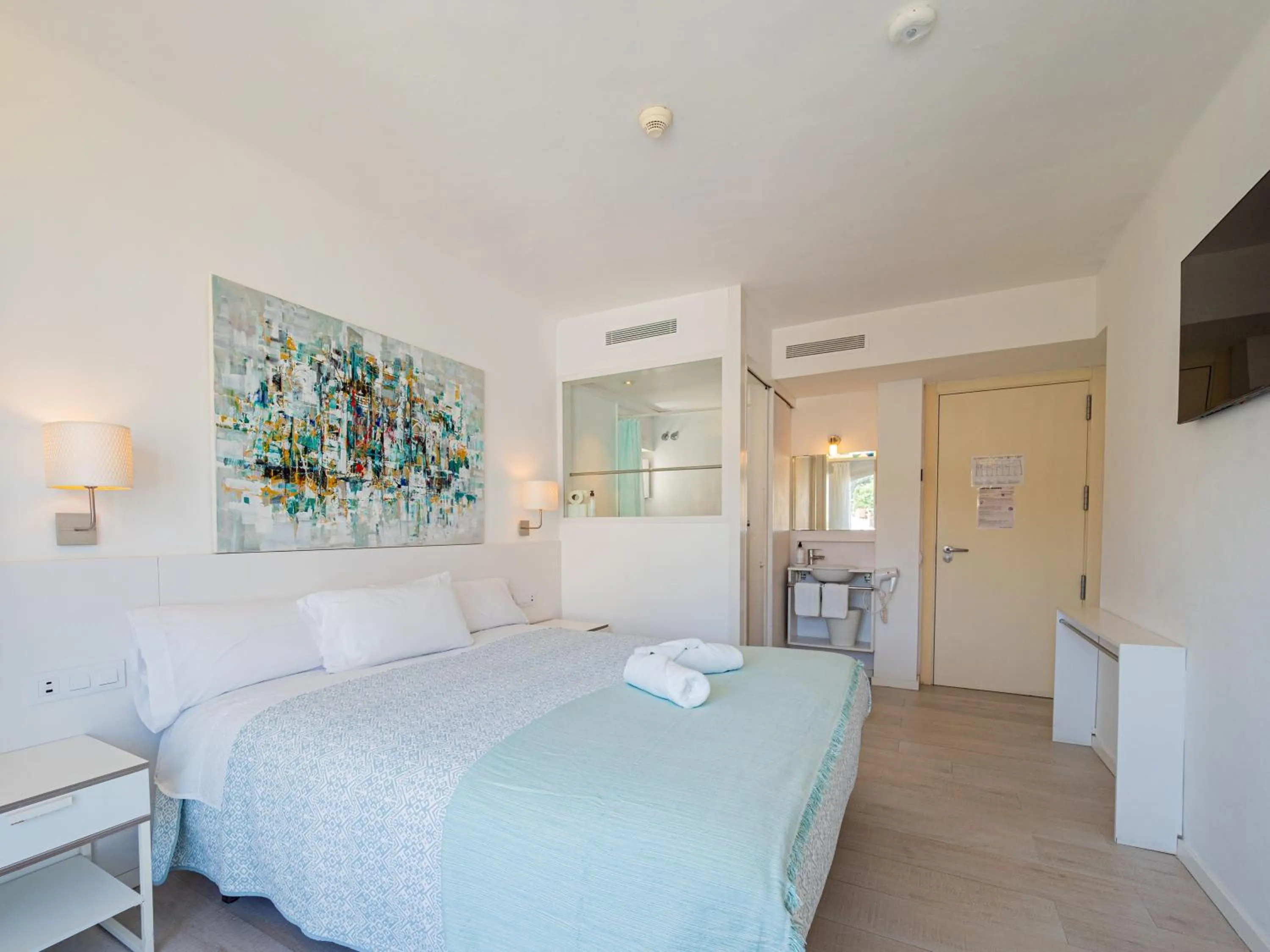 Bed in Hostal Marina Cadaqués