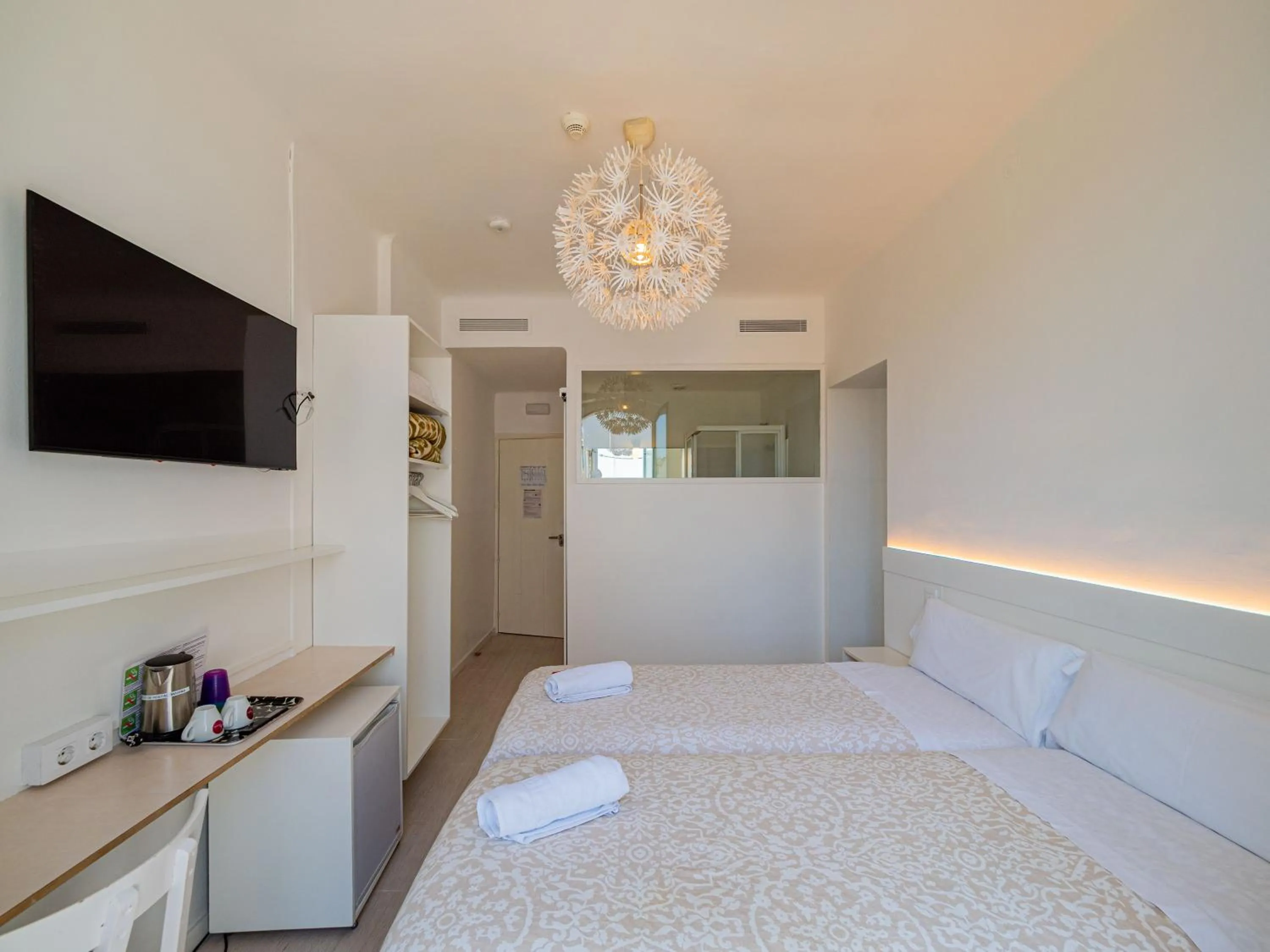 Bed in Hostal Marina Cadaqués