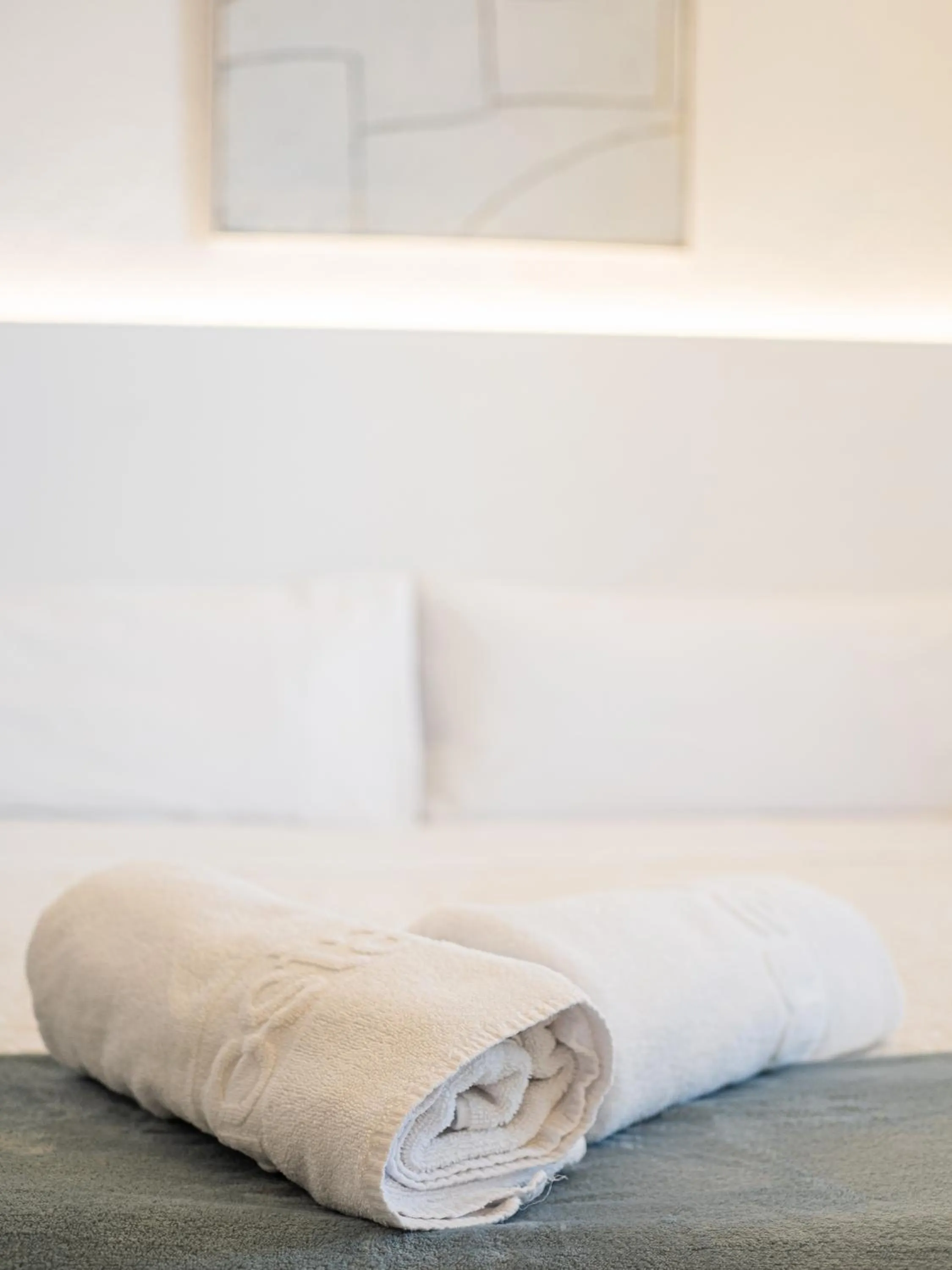 towels, Bed in Hostal Marina Cadaqués