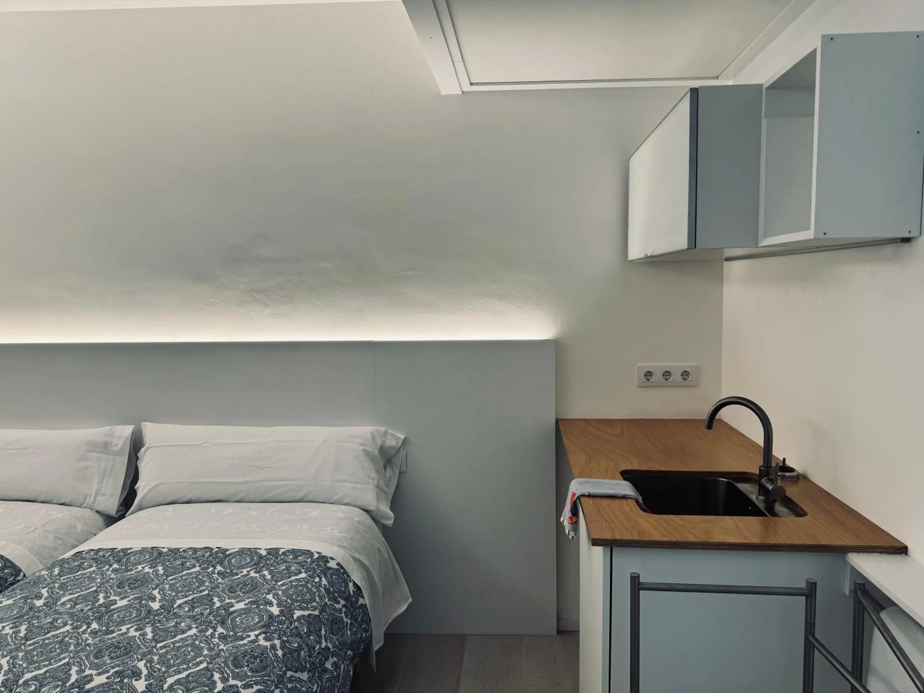 Bed in Hostal Marina Cadaqués