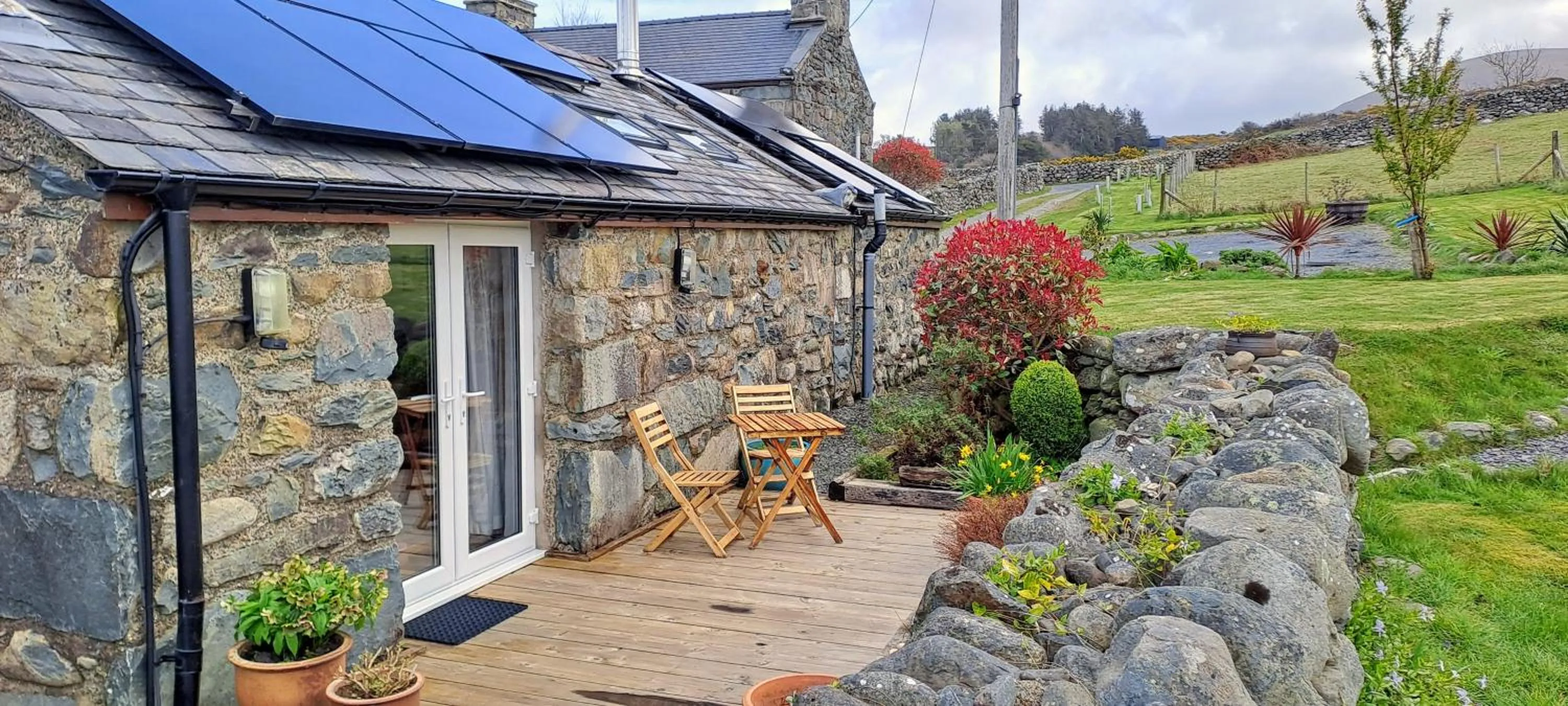 Patio in Bryn Teg Barn