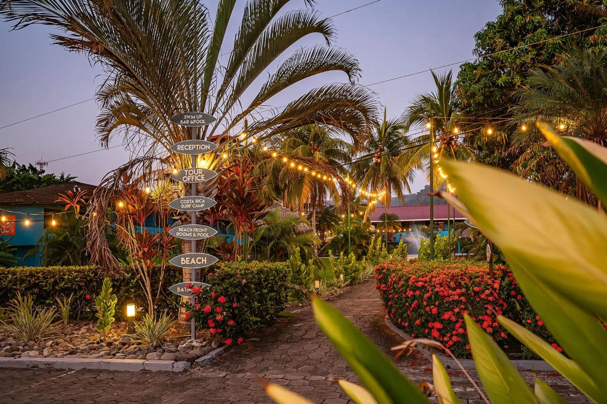 Garden in Beach Break Resort & CR Surf Camp