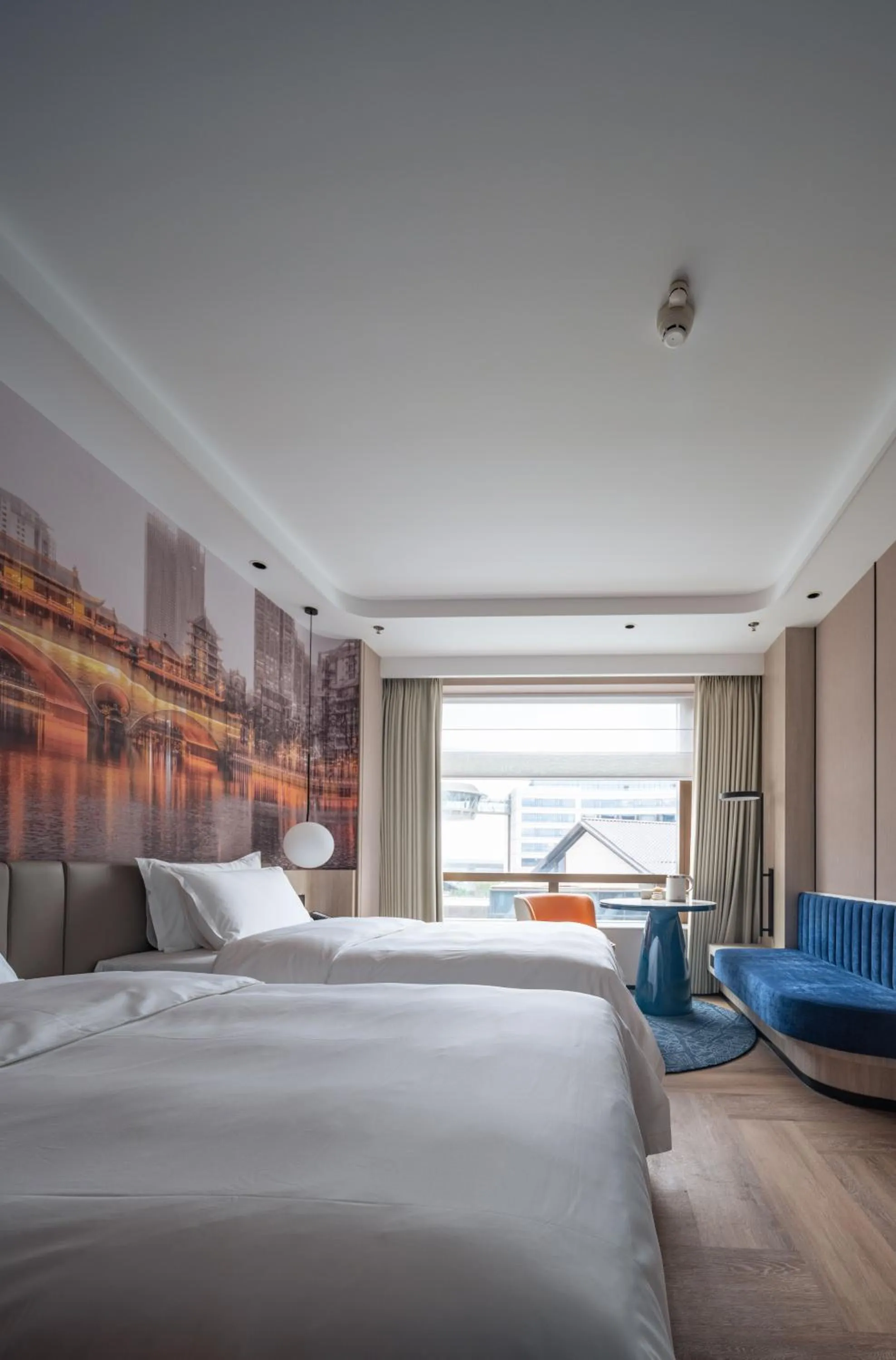 Bed in Tianfu Joyhub Cheer Hotel