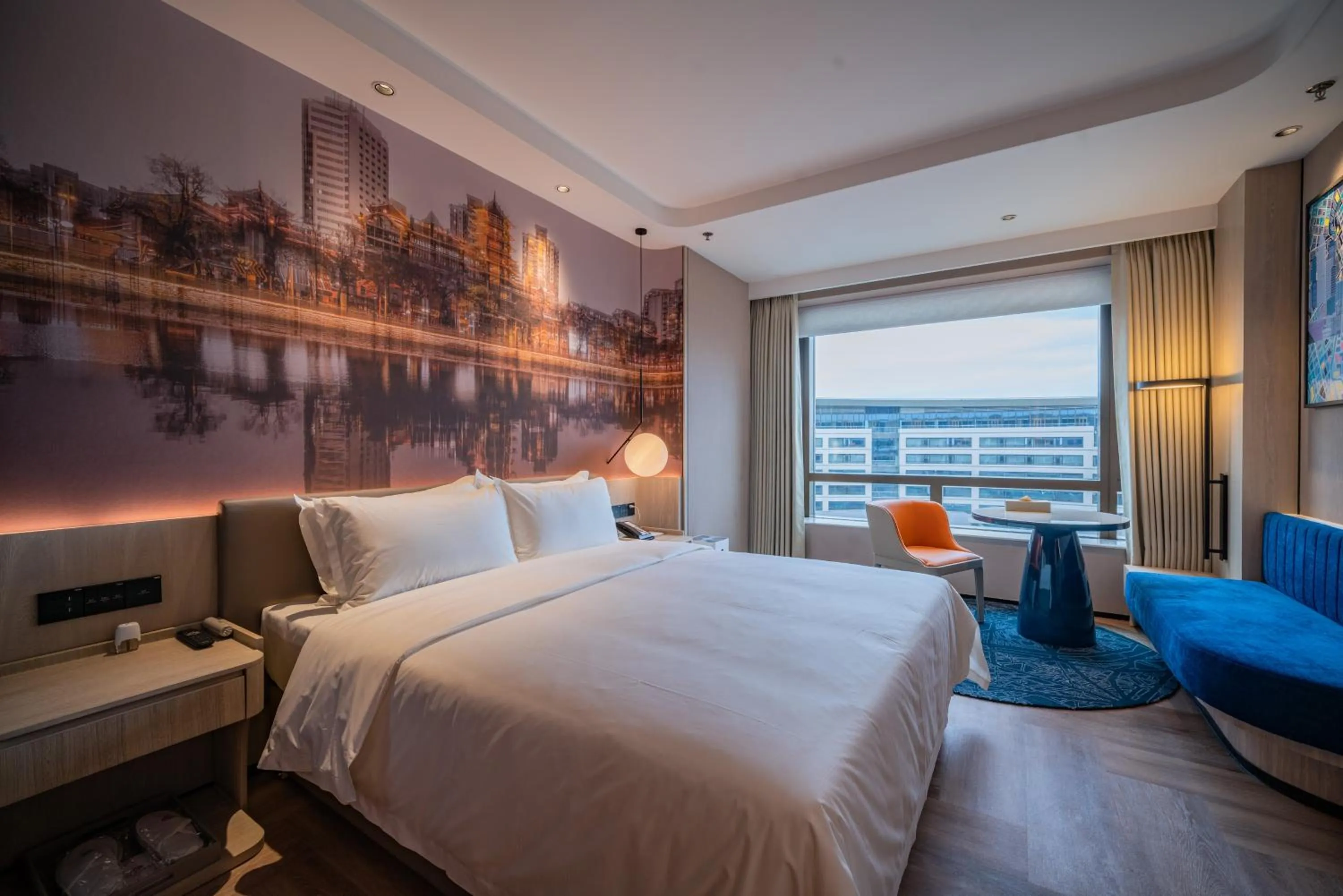 Bed in Tianfu Joyhub Cheer Hotel