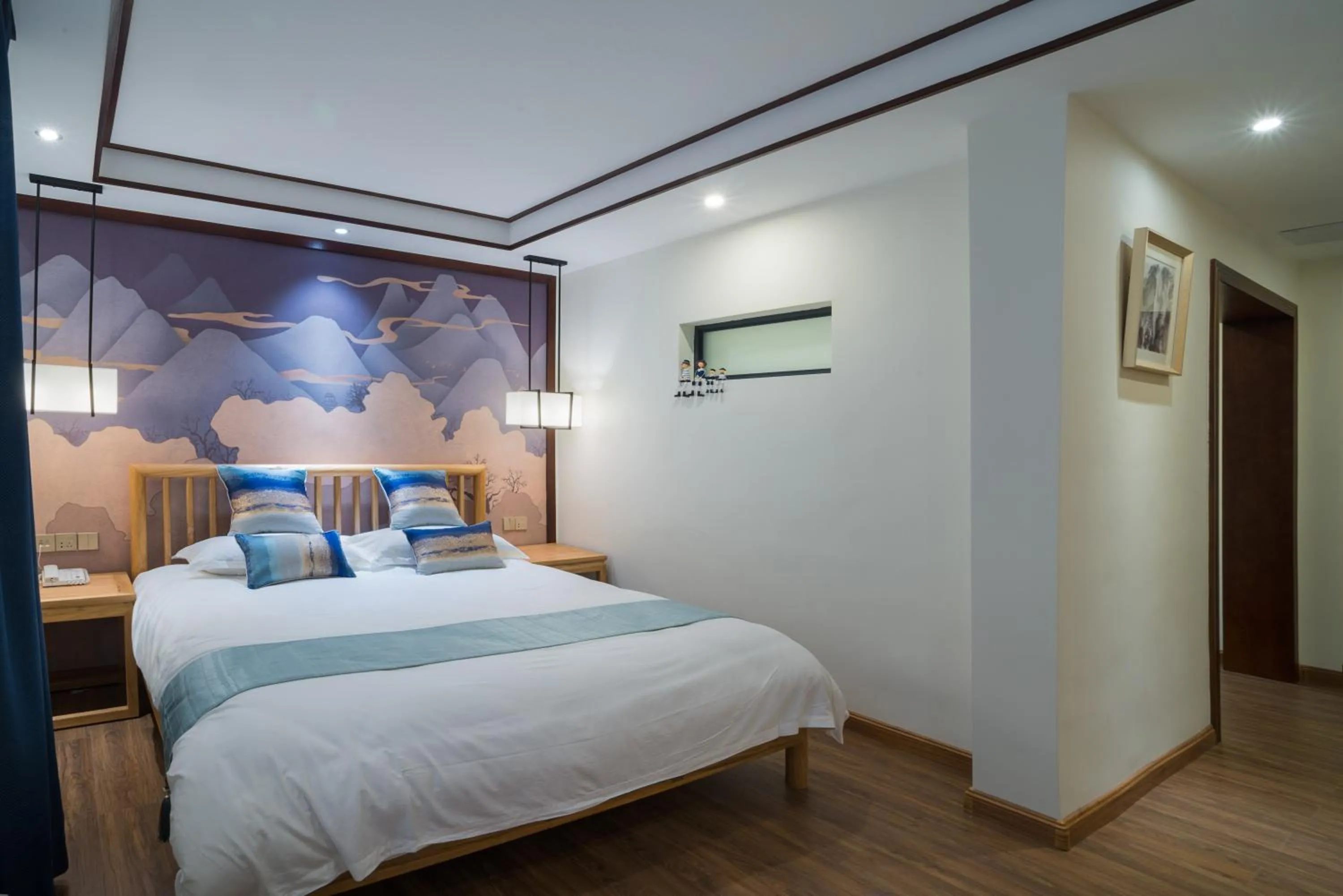 Bedroom, Bed in Riverside Inn Guilin Central