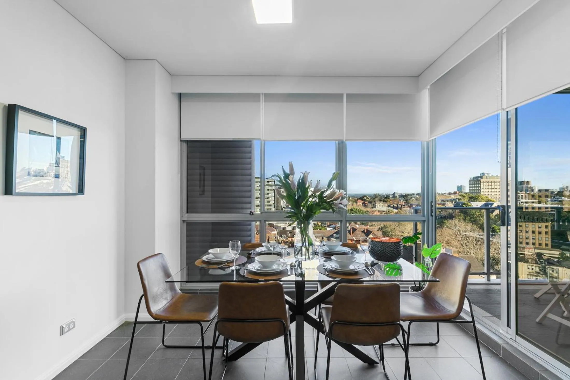 Dining area in AAN Apartments North Sydney