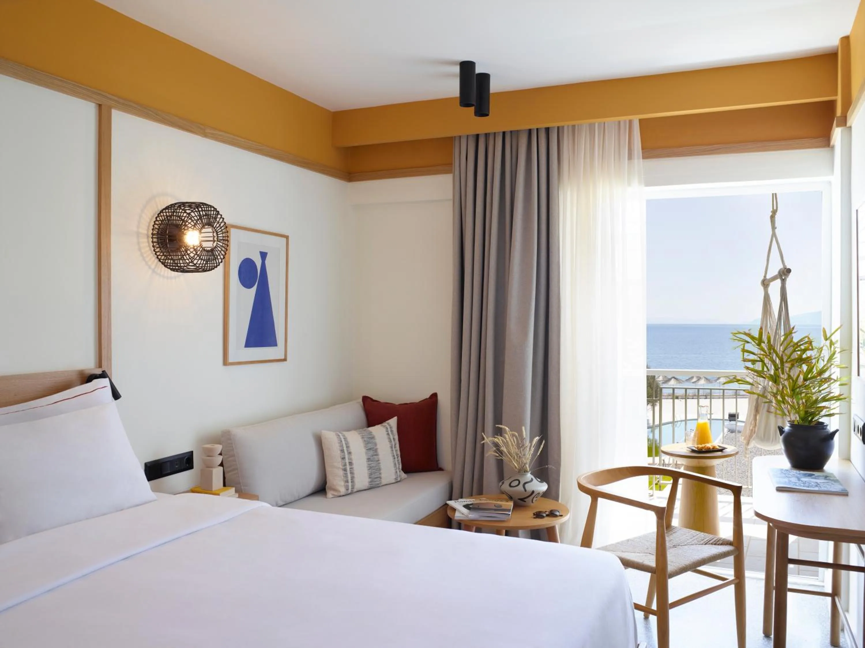 Sea view, Bed in Brown Beach Evia Island, All Inclusive in Eretria, a member of Brown Hotels