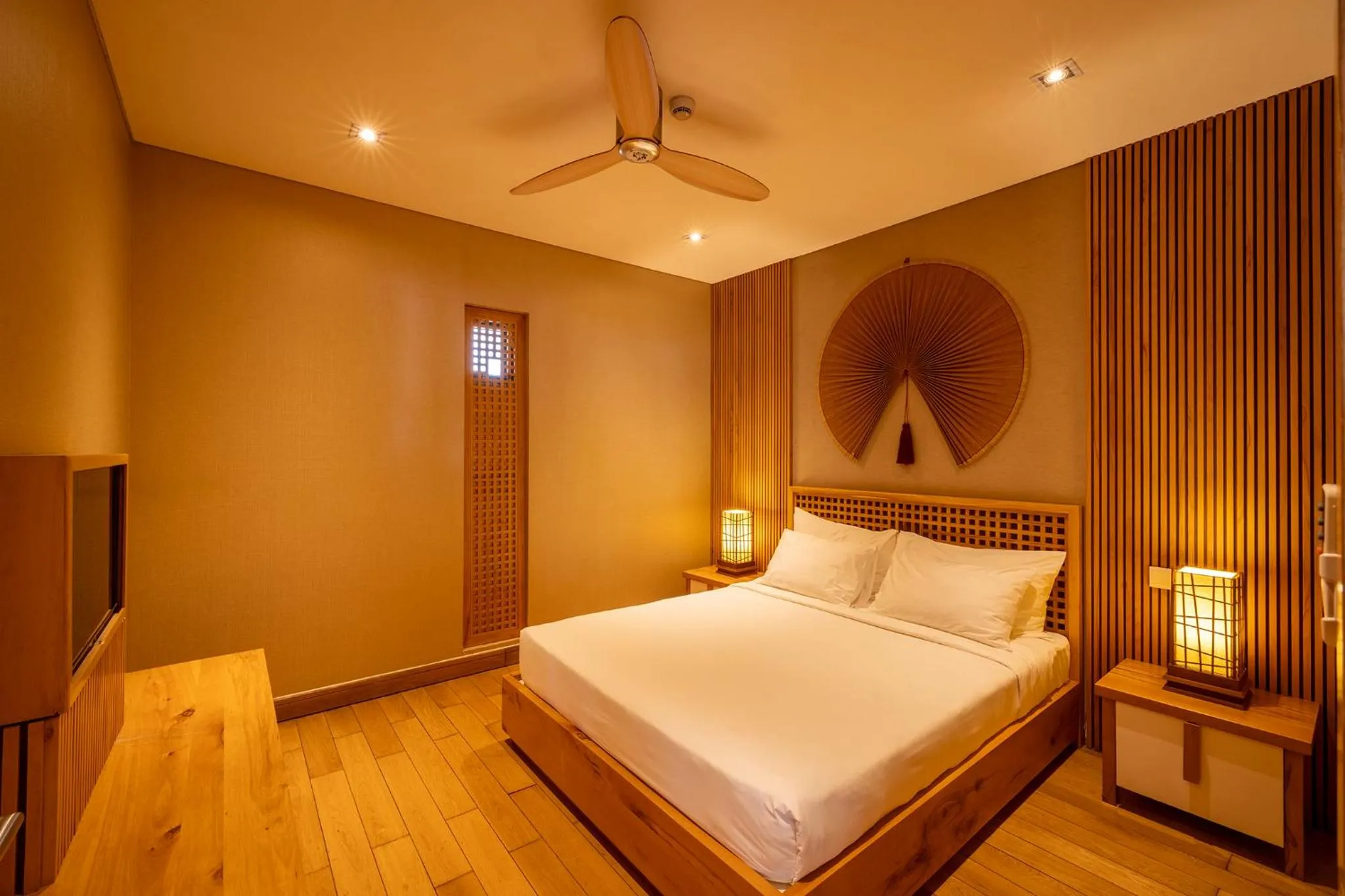 Bed in Maha Mangala Zen Garden & Residence