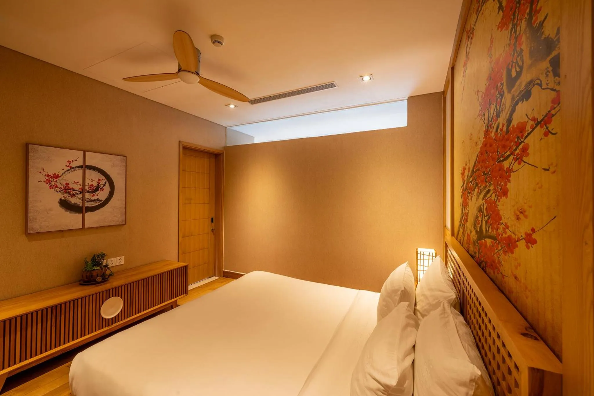 Bed in Maha Mangala Zen Garden & Residence