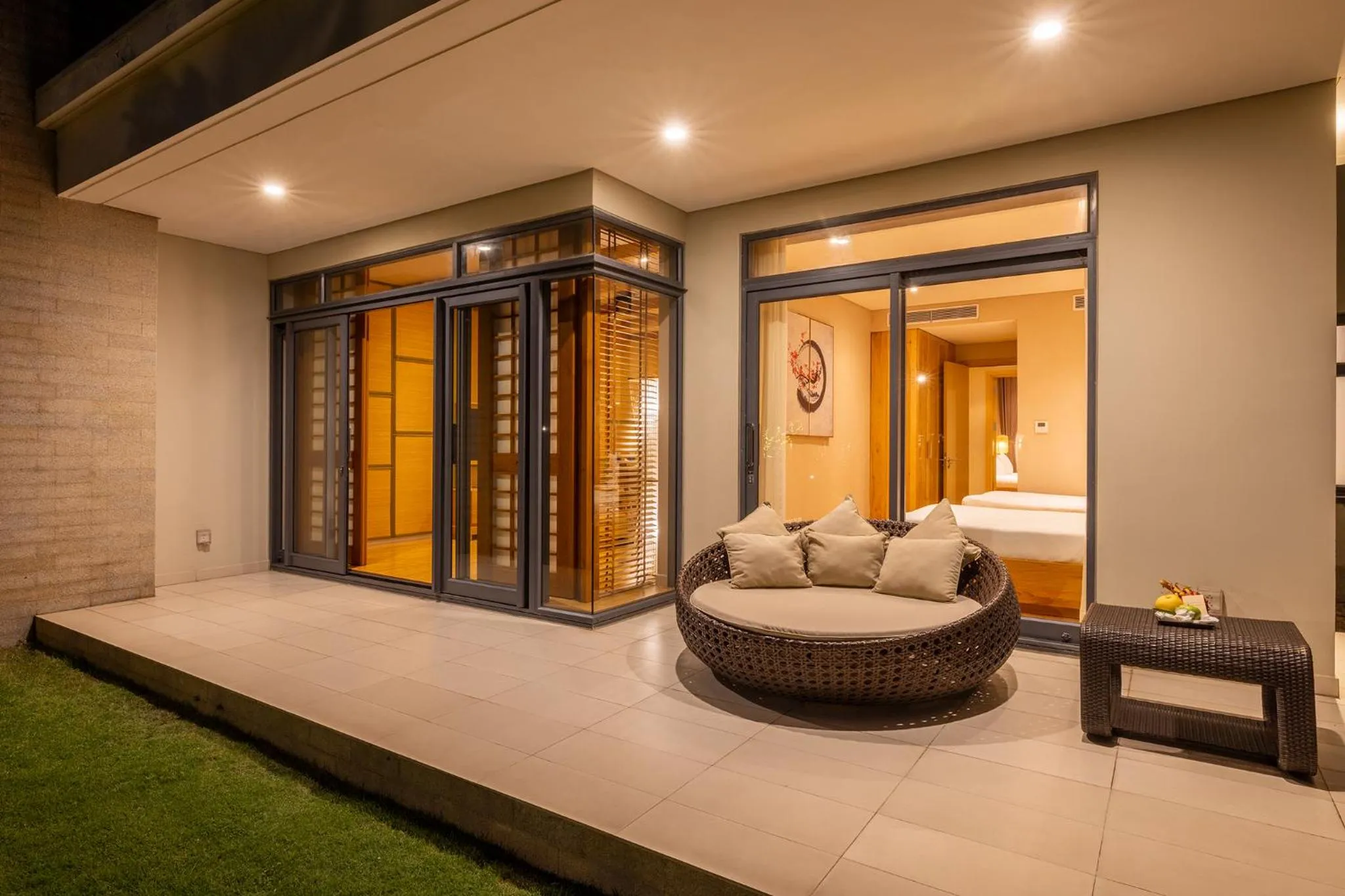 Bed in Maha Mangala Zen Garden & Residence