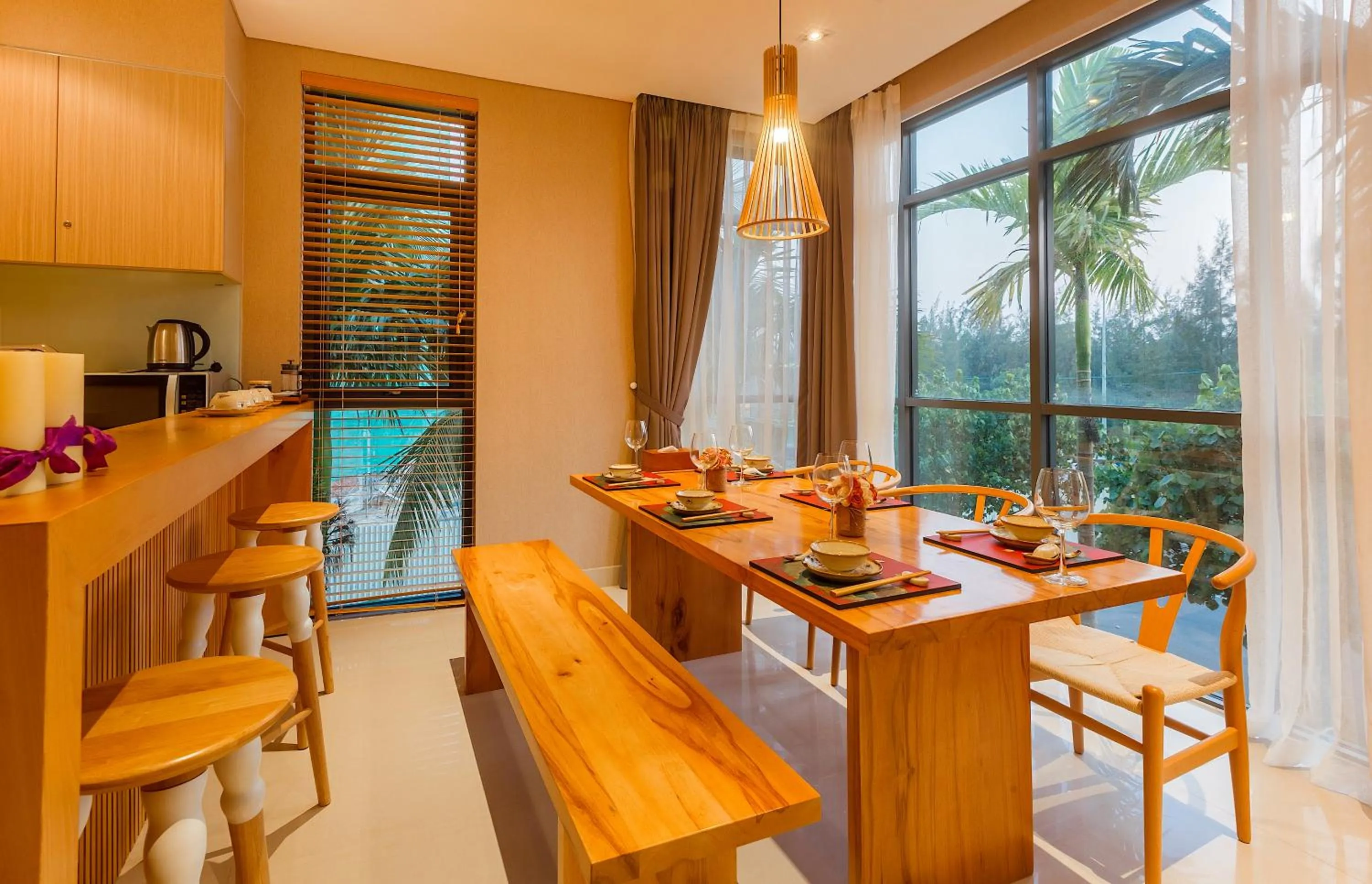 Kitchen or kitchenette in Maha Mangala Zen Garden & Residence