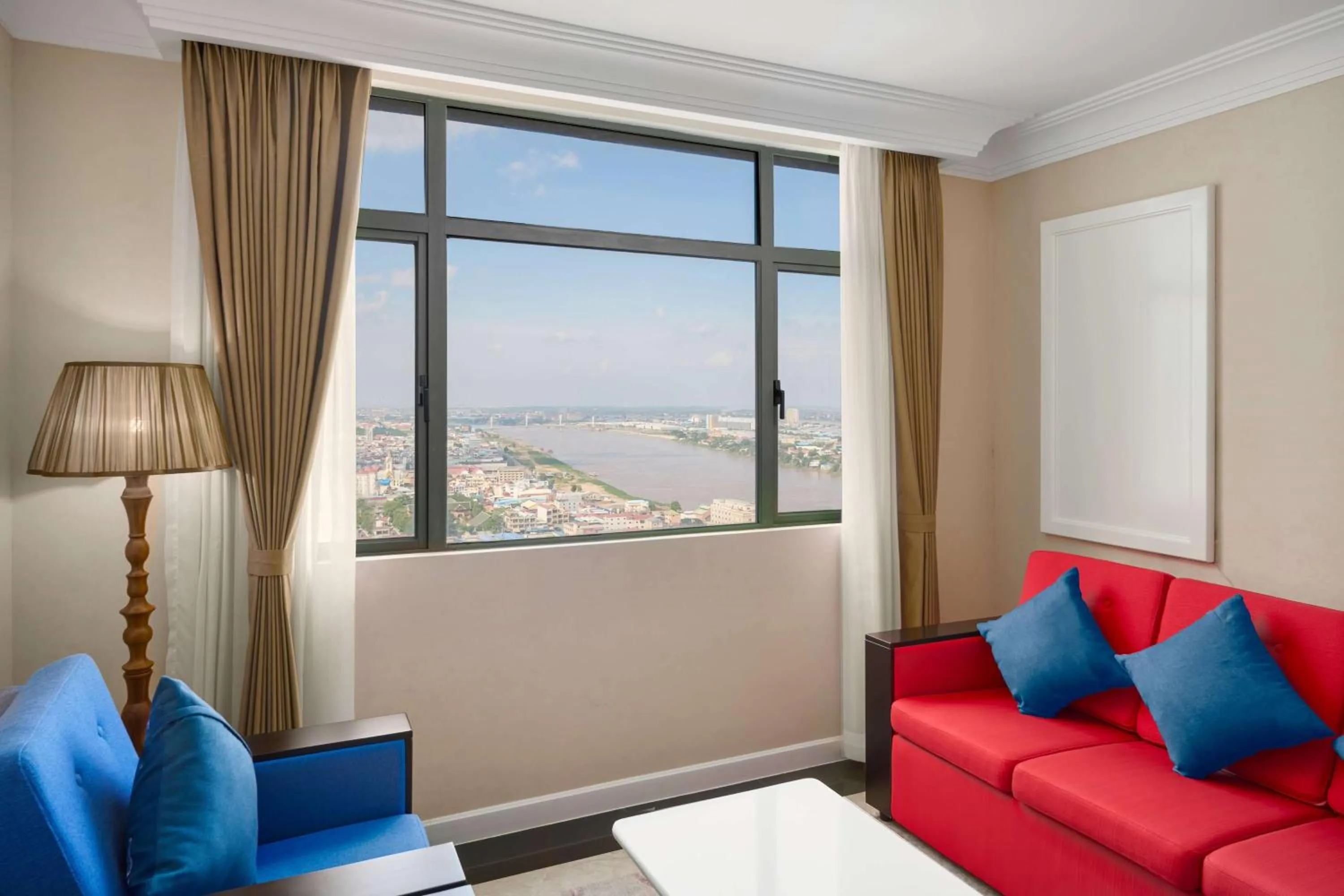 Seating area in Wyndham Grand Phnom Penh Capital