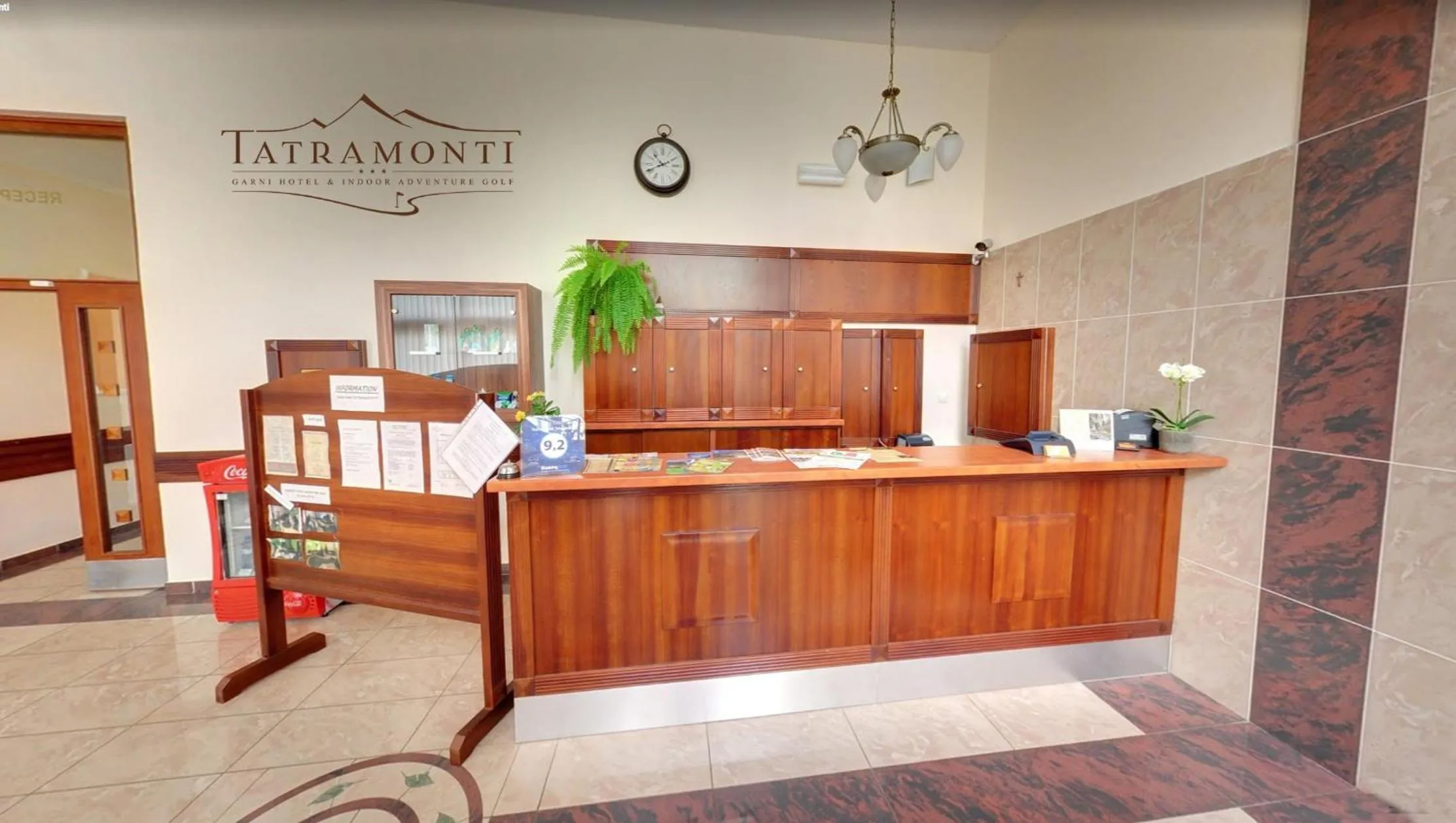 Lobby or reception in Garni Hotel Tatramonti