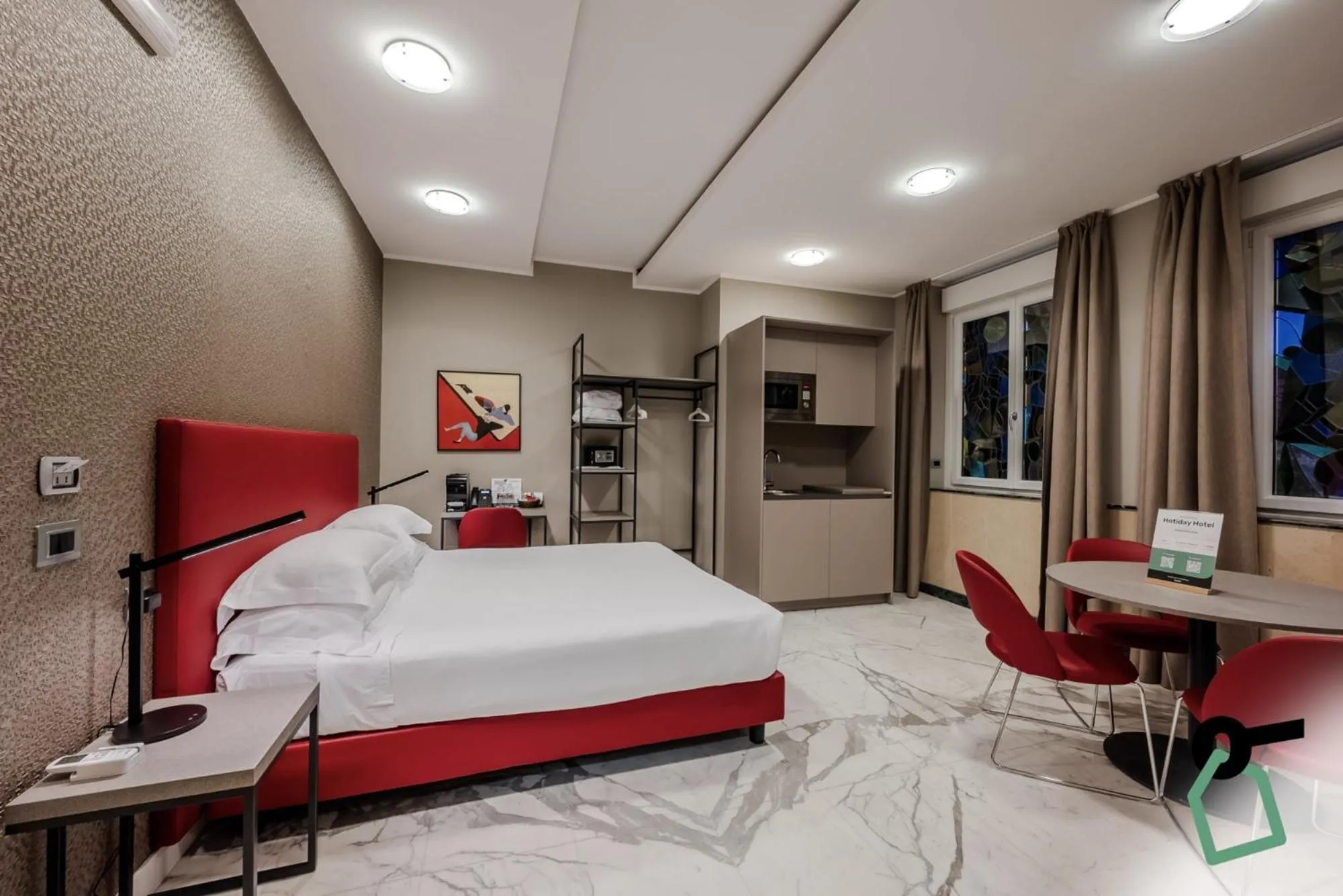 Bedroom, Bed in Hotiday Apartments La Spezia