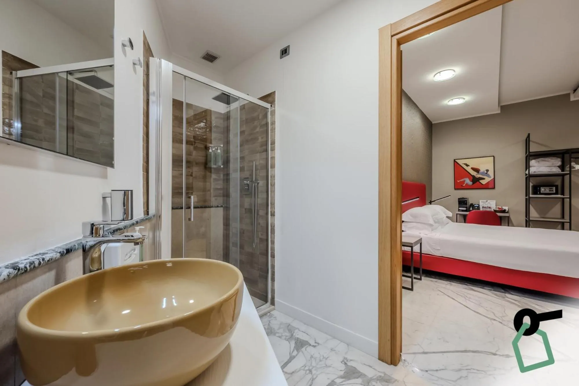 Bedroom, Bed in Hotiday Apartments La Spezia