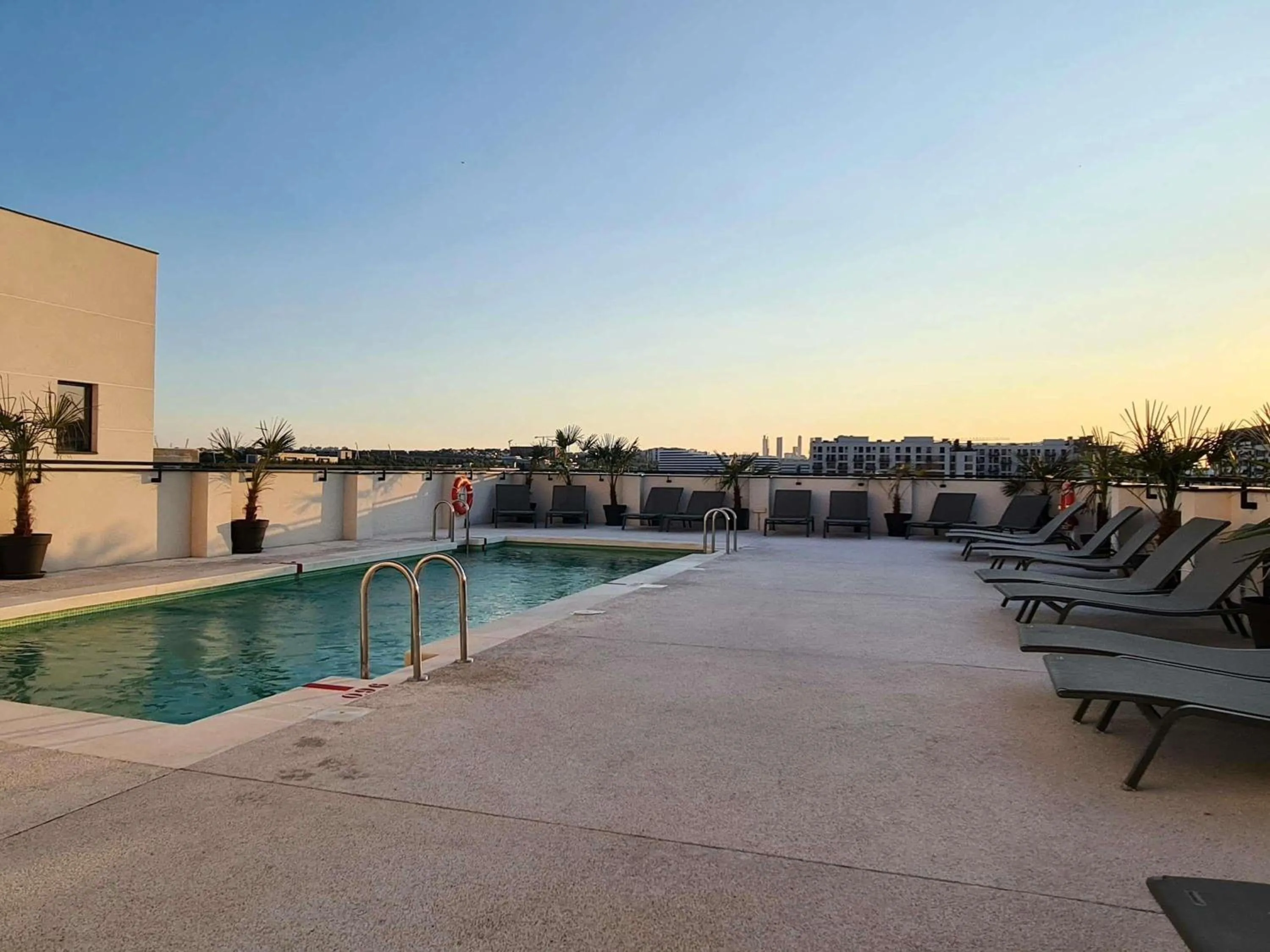 Pool view in Ibis Styles Madrid Airport Valdebebas