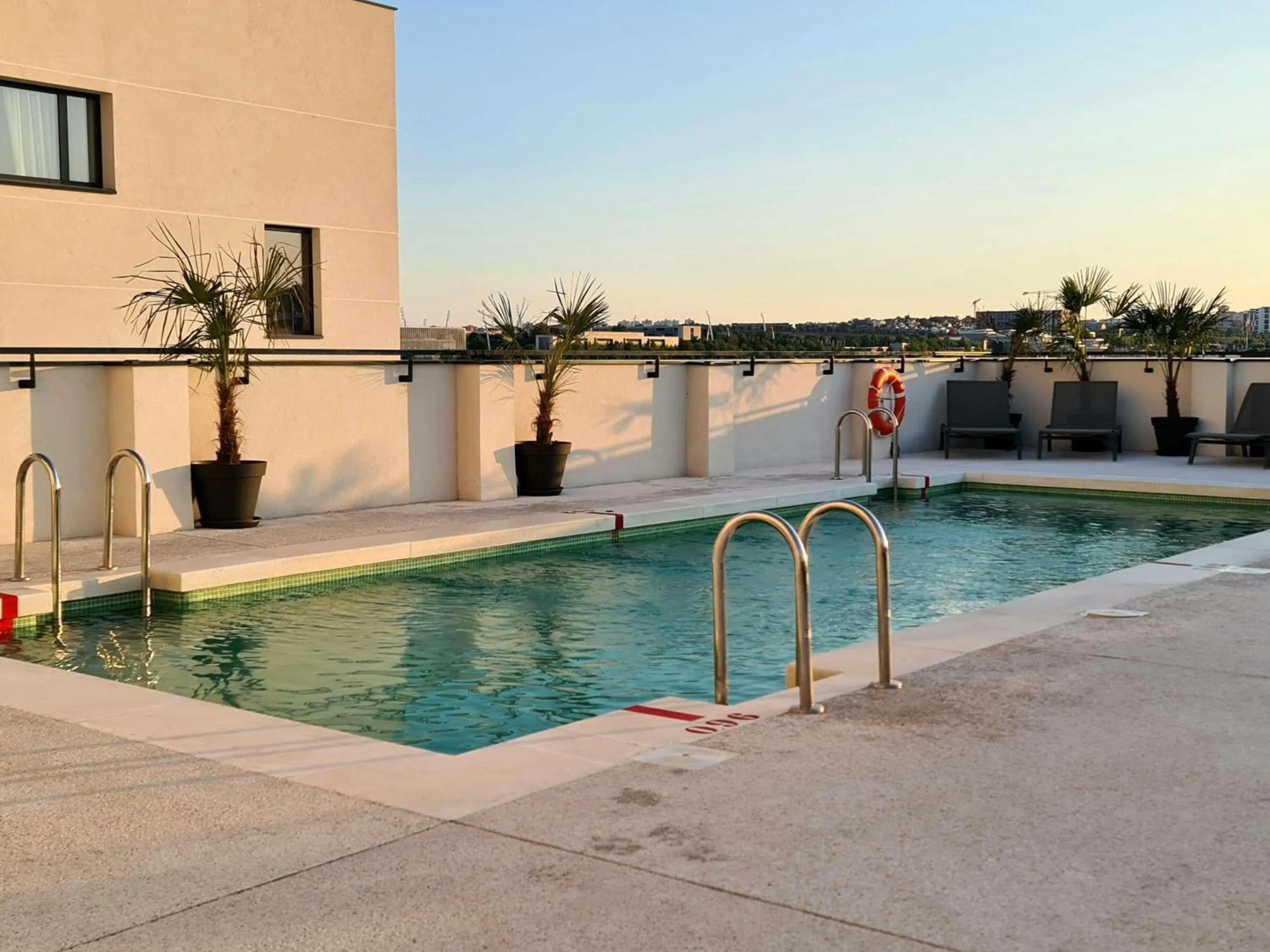 Pool view in Ibis Styles Madrid Airport Valdebebas