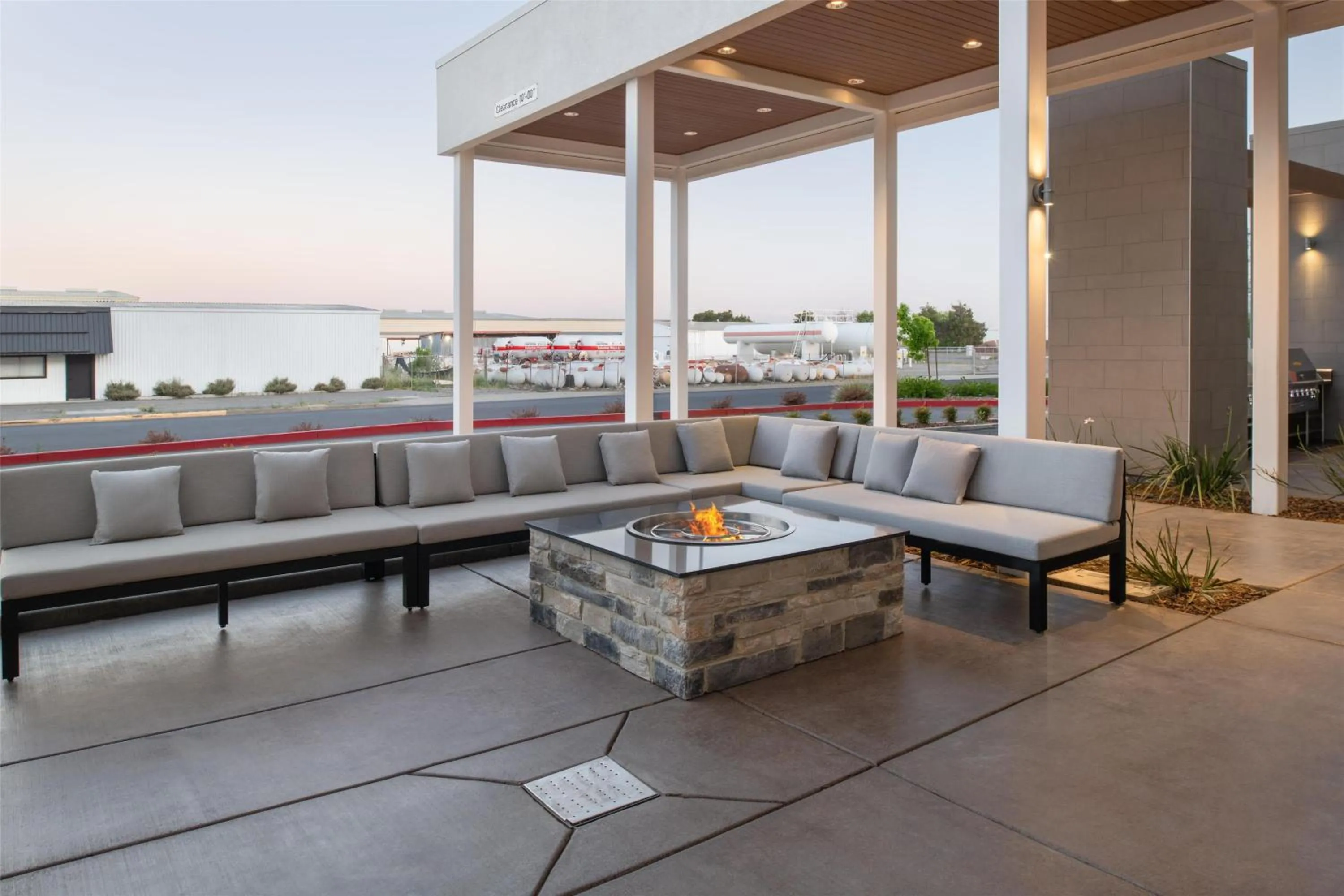 Patio in Home2 Suites By Hilton Woodland Sacramento