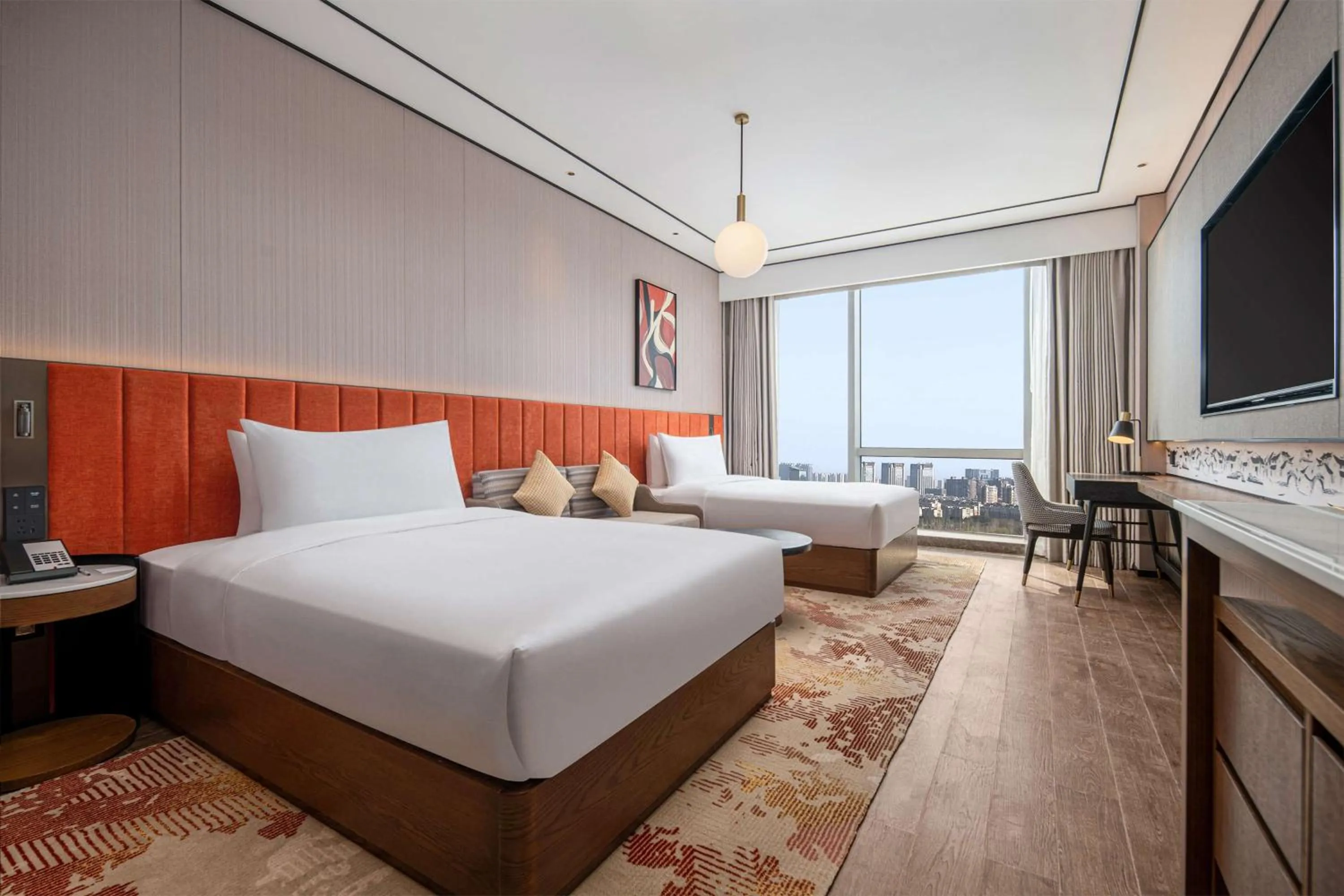 Bed in Hilton Garden Inn Suzhou Kunshan