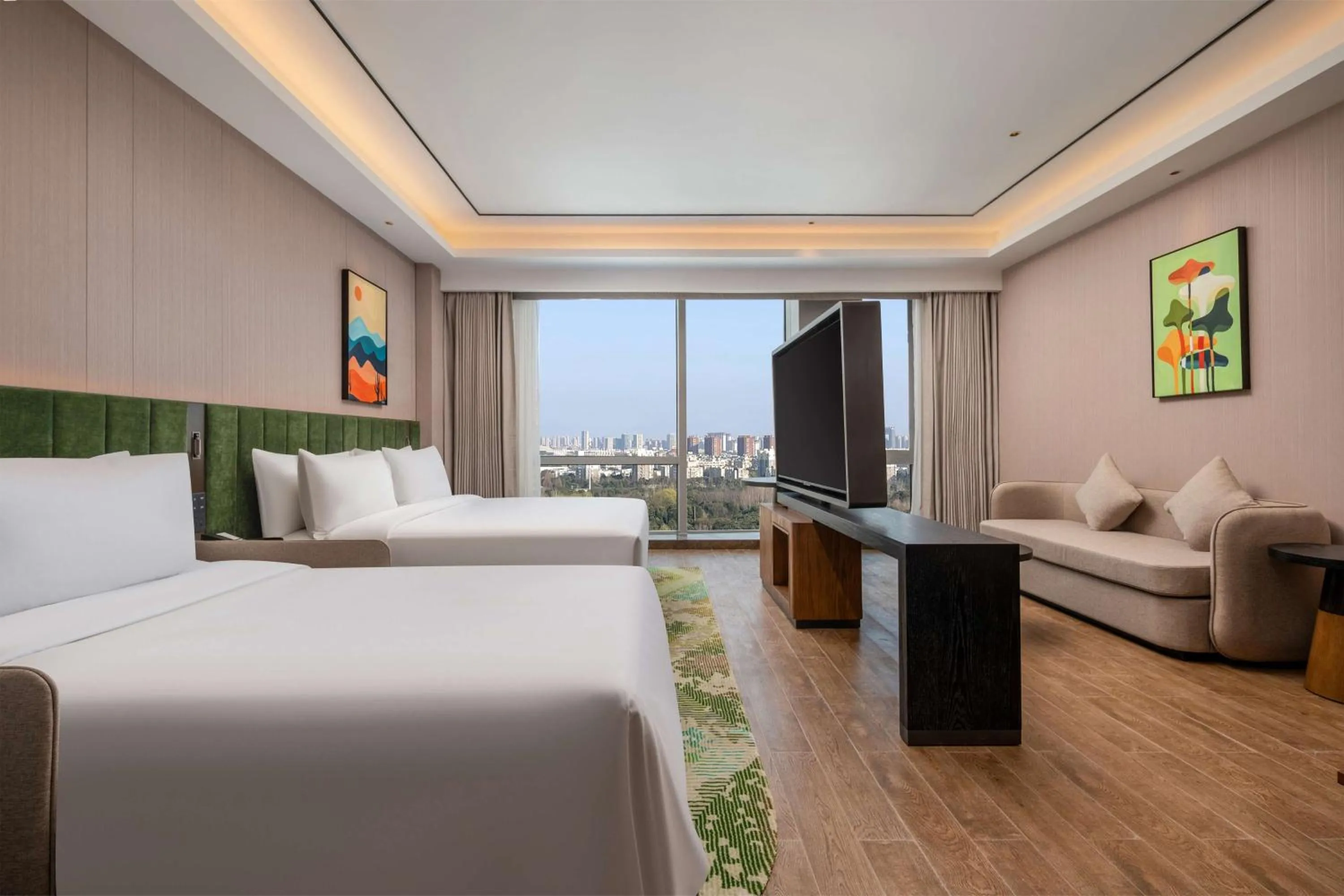 Bed in Hilton Garden Inn Suzhou Kunshan