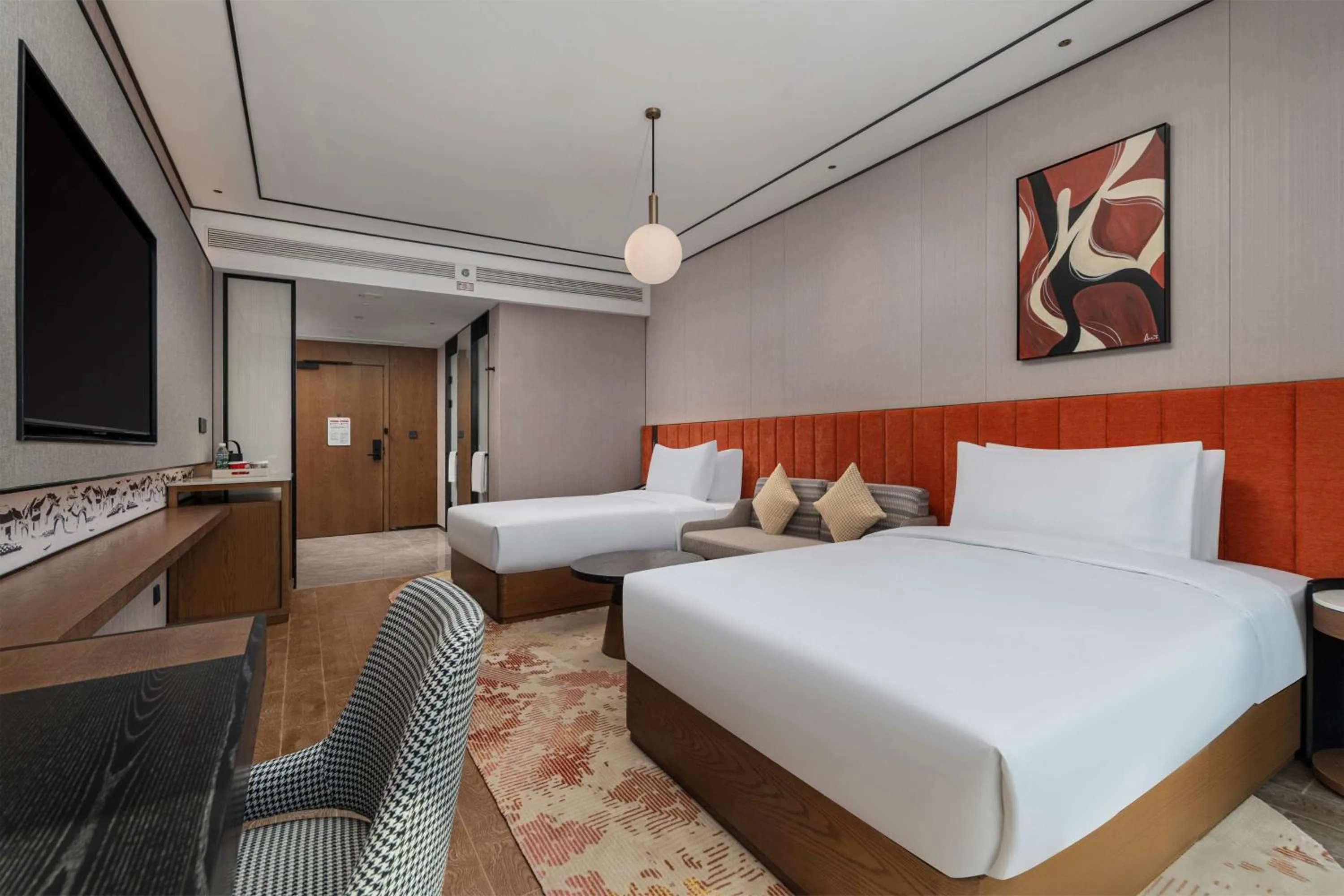 Bed in Hilton Garden Inn Suzhou Kunshan