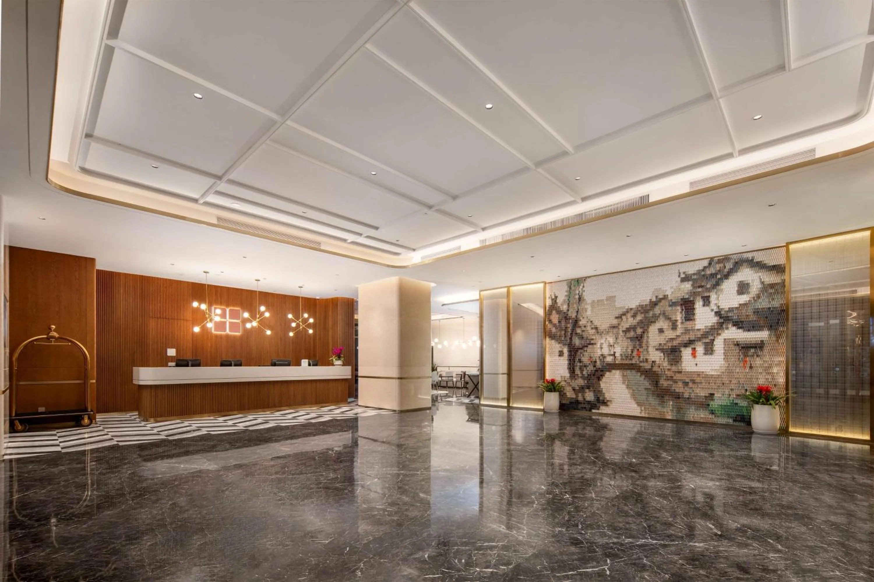 Lobby or reception in Hilton Garden Inn Suzhou Kunshan