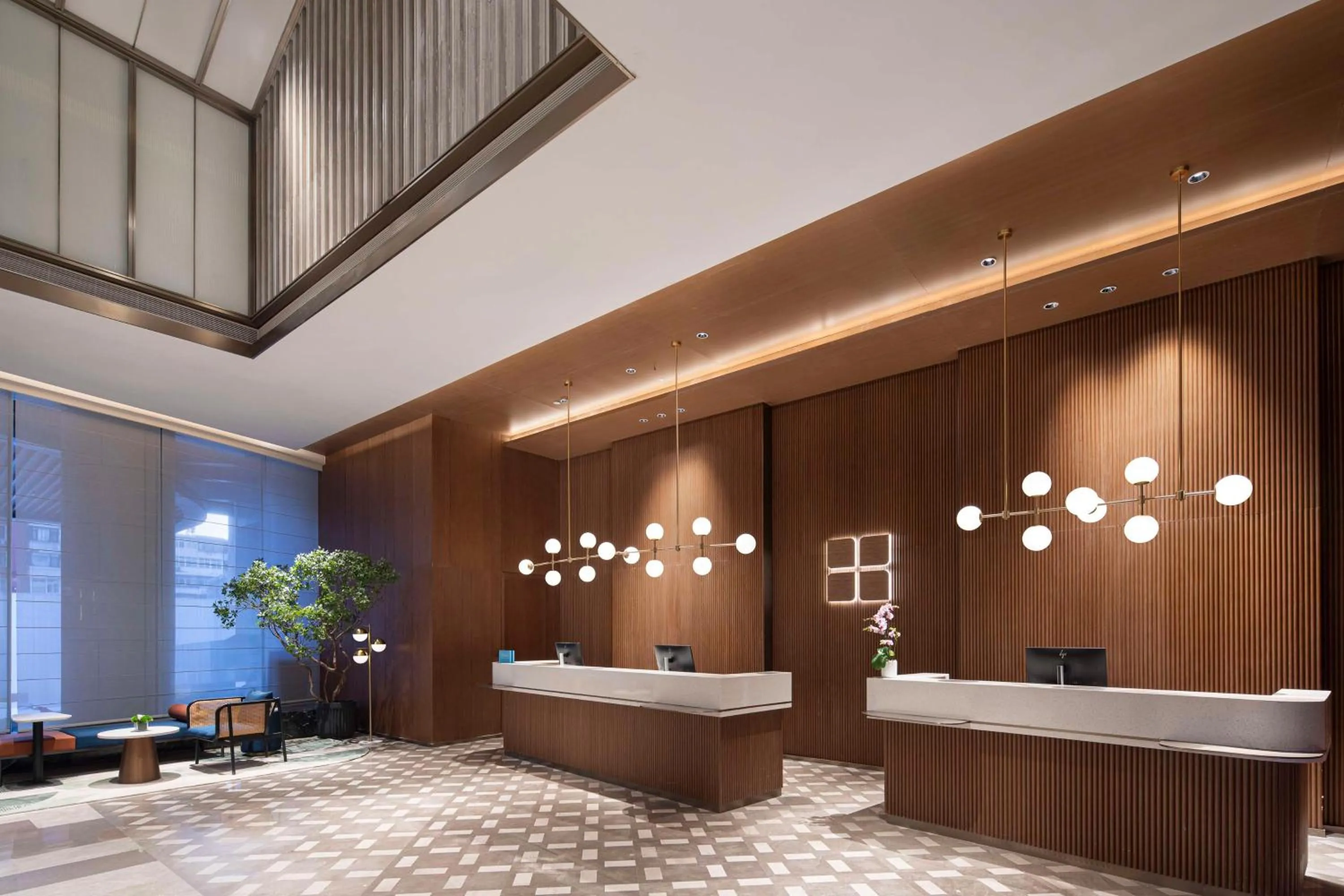 Lobby or reception in Hilton Garden Inn Tianjin Five Great Avenues