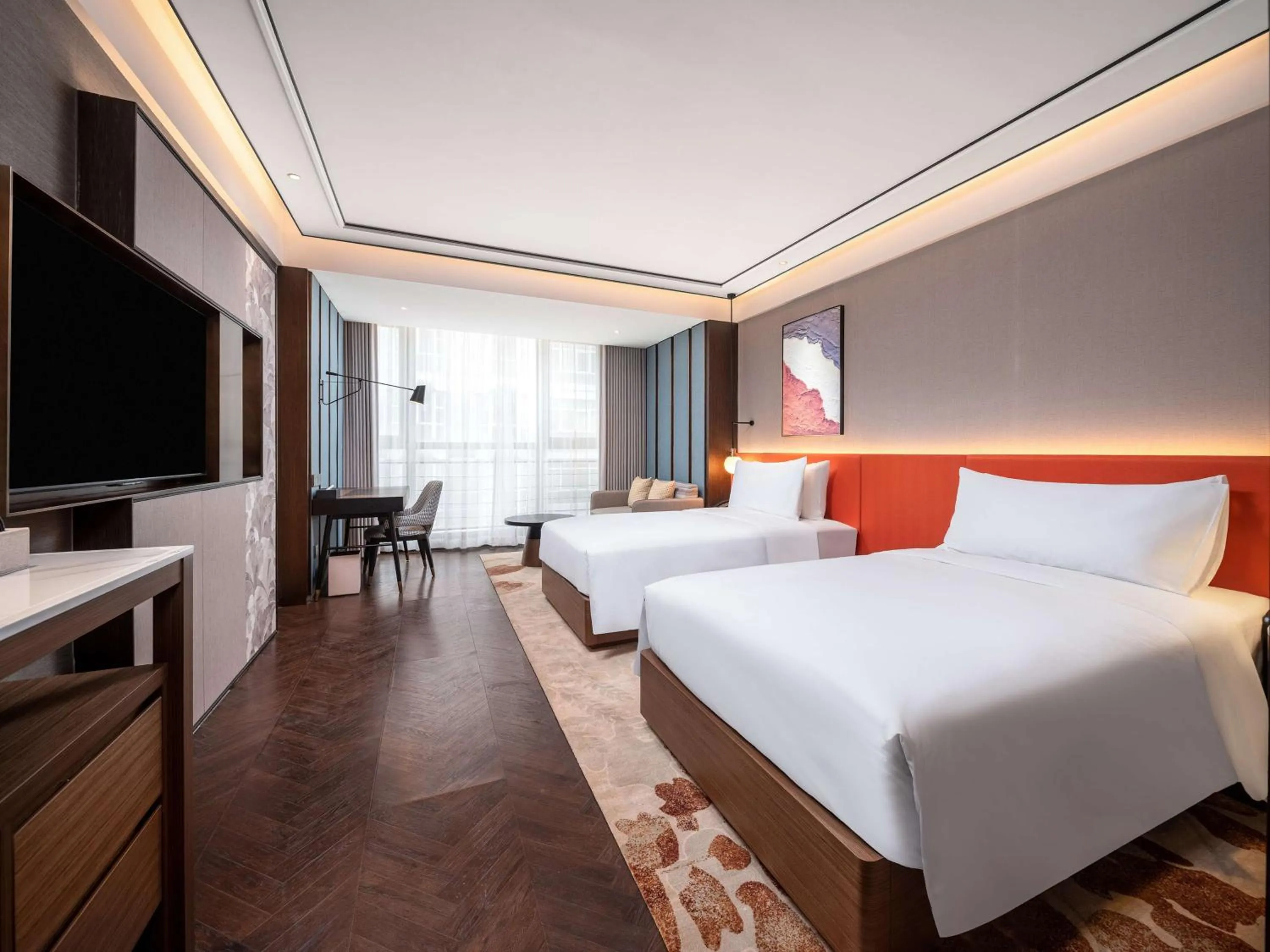 Bed in Hilton Garden Inn Beijing Guomao