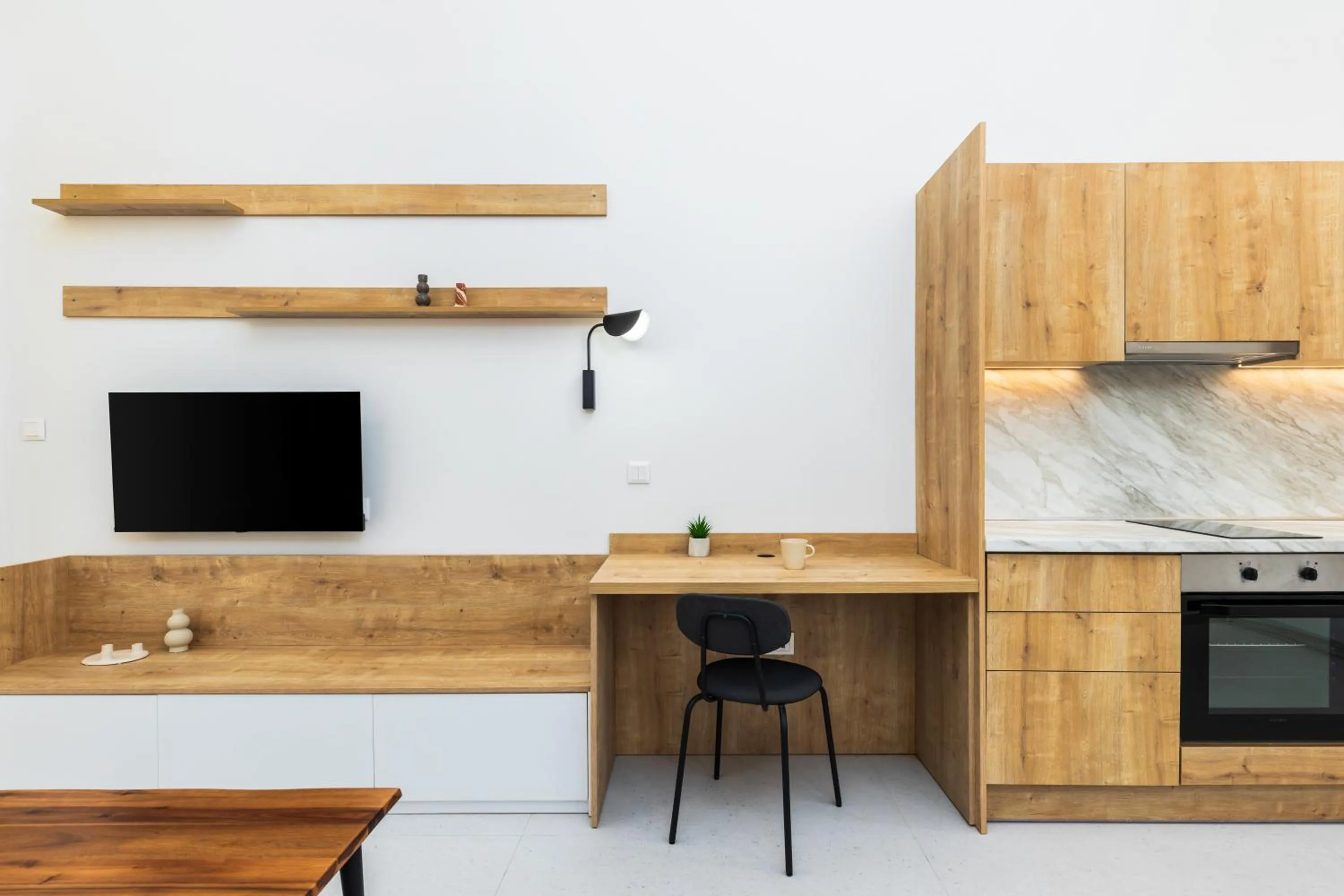 Kitchen or kitchenette in Soho Harbor by halu!