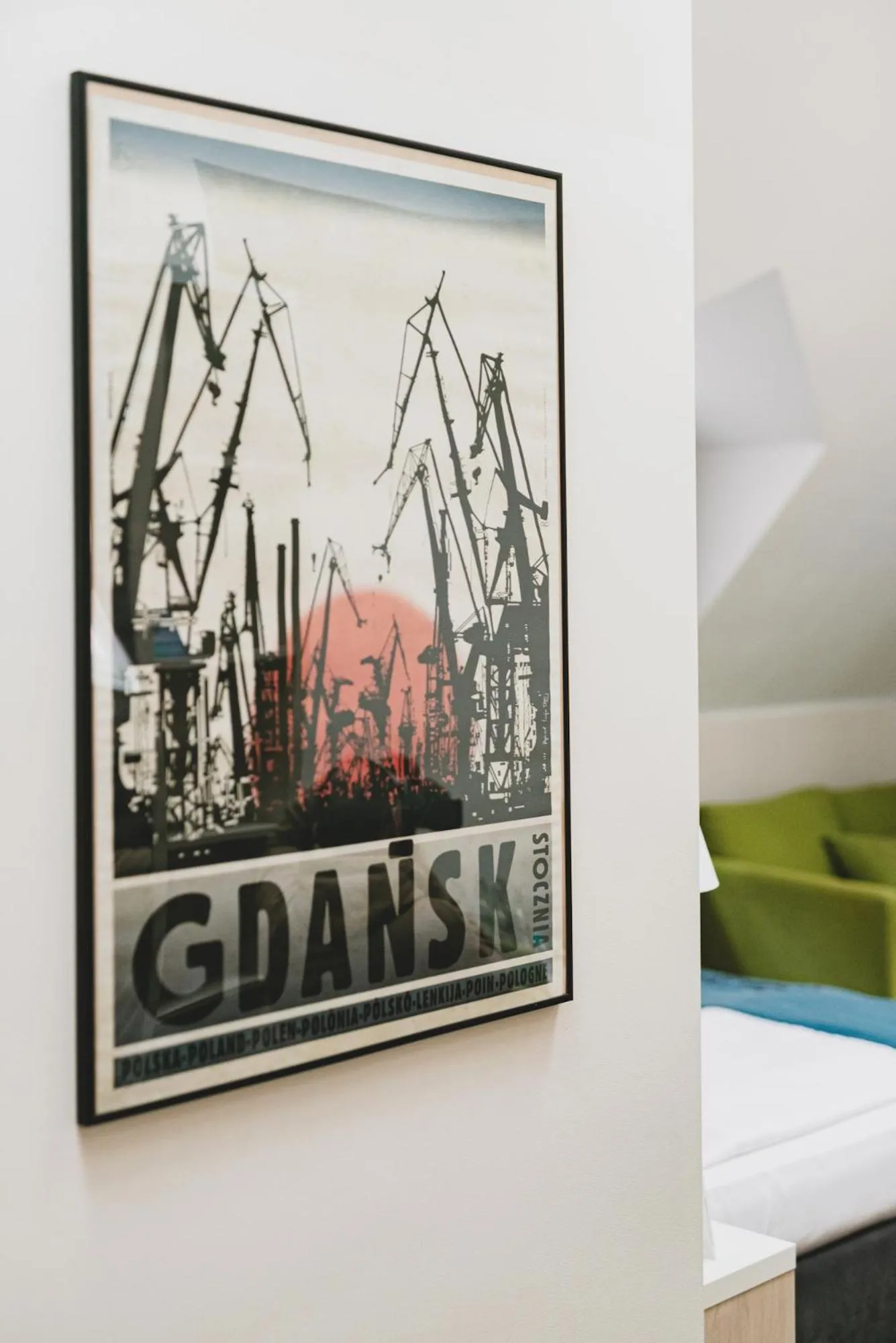 Decorative detail, Bed in Stay inn Hotel Gdańsk