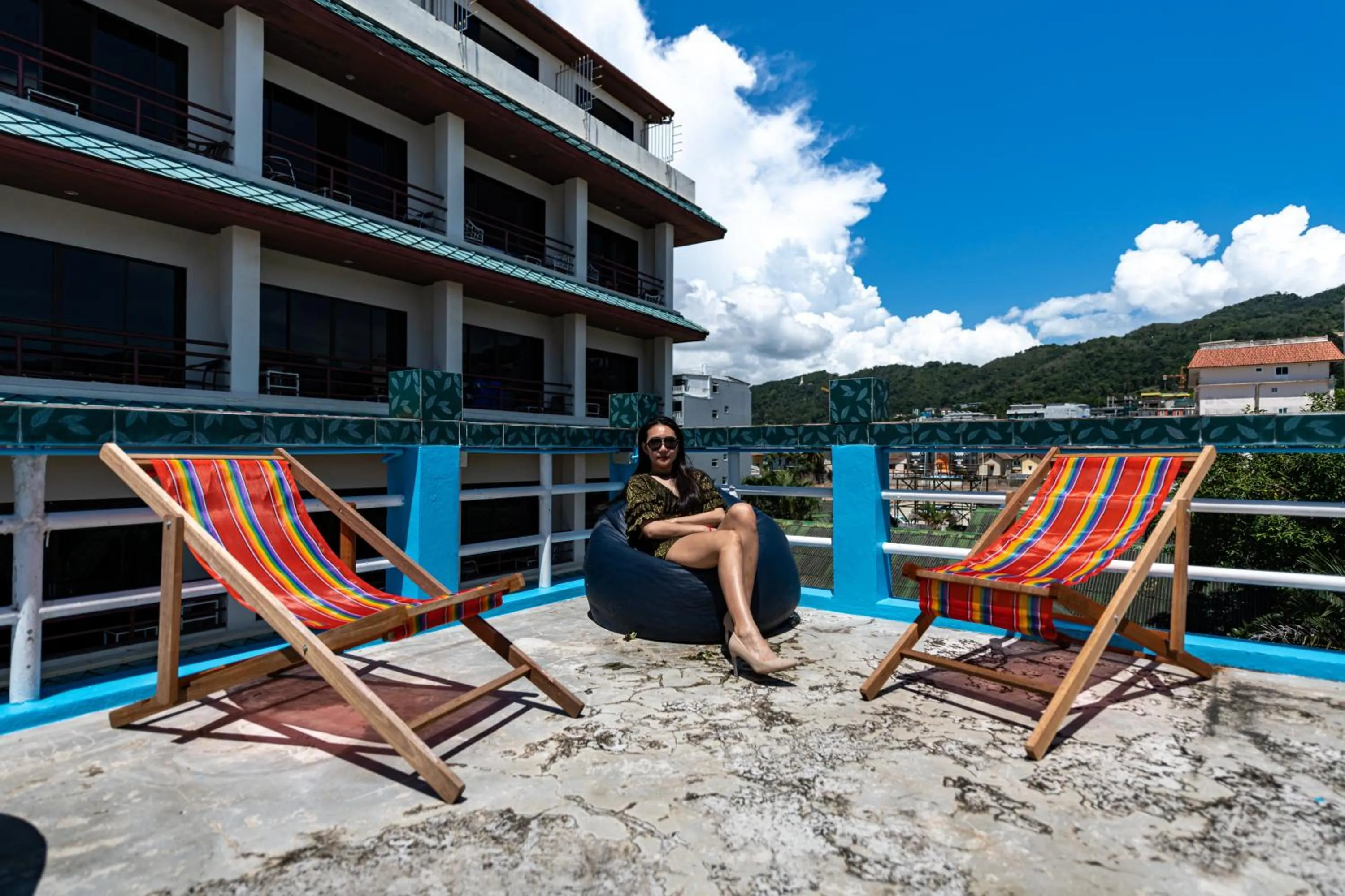 Balcony/Terrace in myPatong Social Hostel