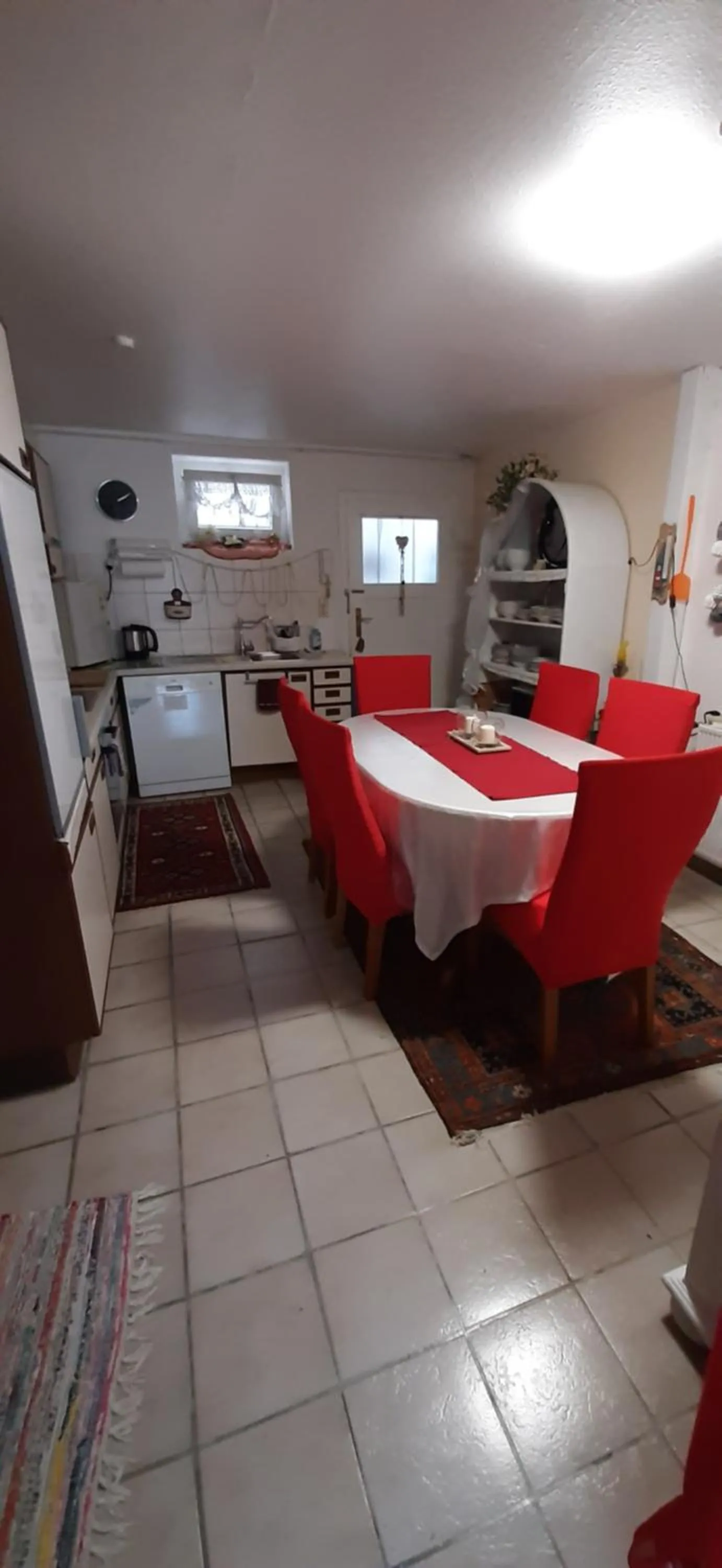 Dining area, Bed in Ferienwohnung Meier