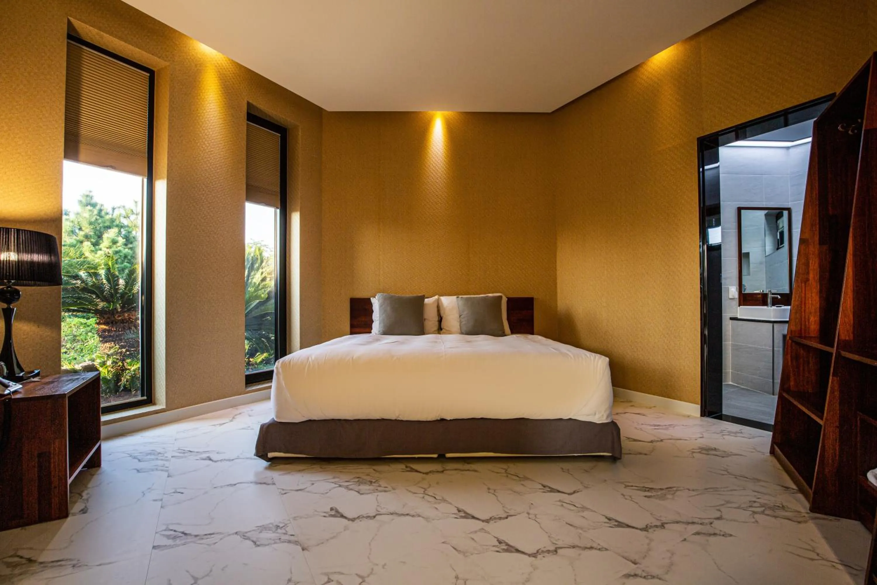 Bed in Libentia Hotel & Poolvilla