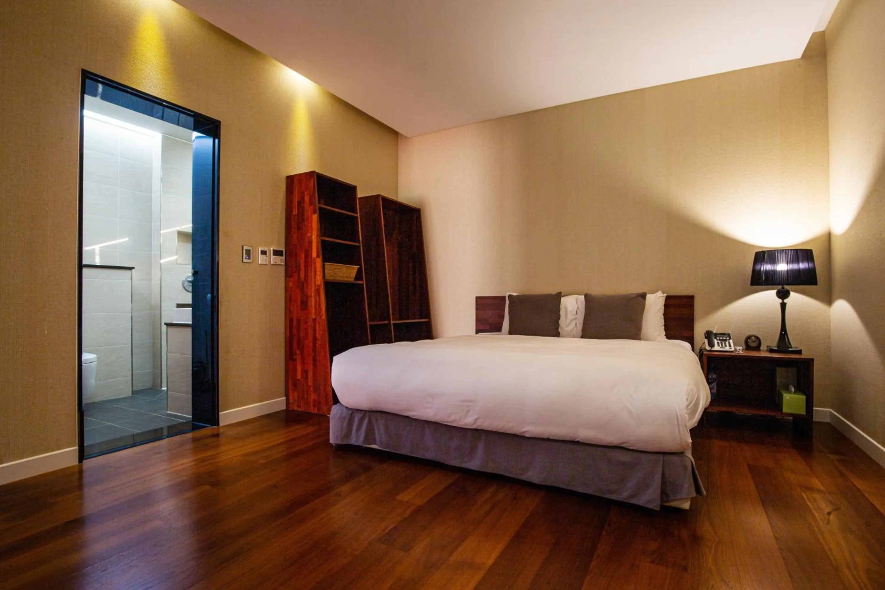 Bed in Libentia Hotel & Poolvilla