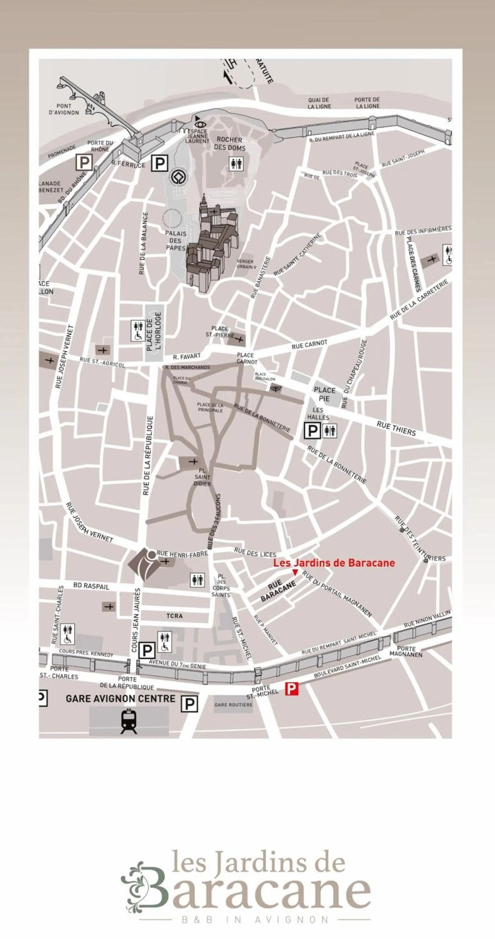 Nearby landmark in Les Jardins de Baracane